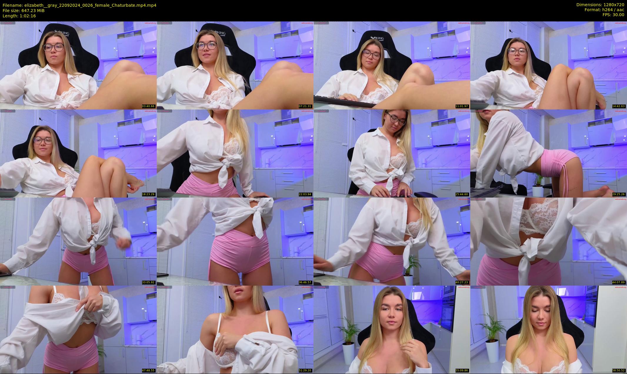 elizabeth__gray — 63 minute Chaturbate female cam show recording, 720p, Sep 22, 2024