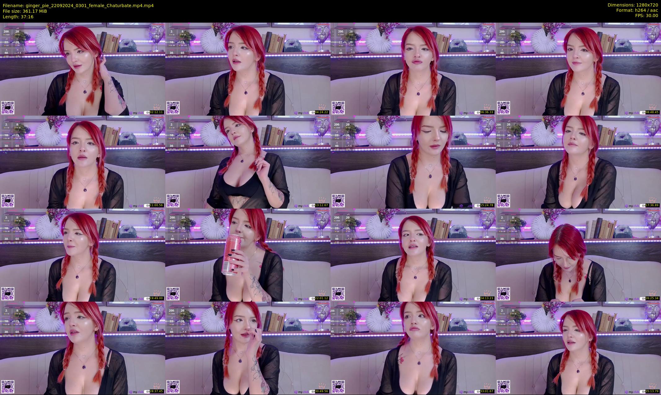 ginger_pie — 38 minute Chaturbate female cam show recording, 720p, Sep 22, 2024