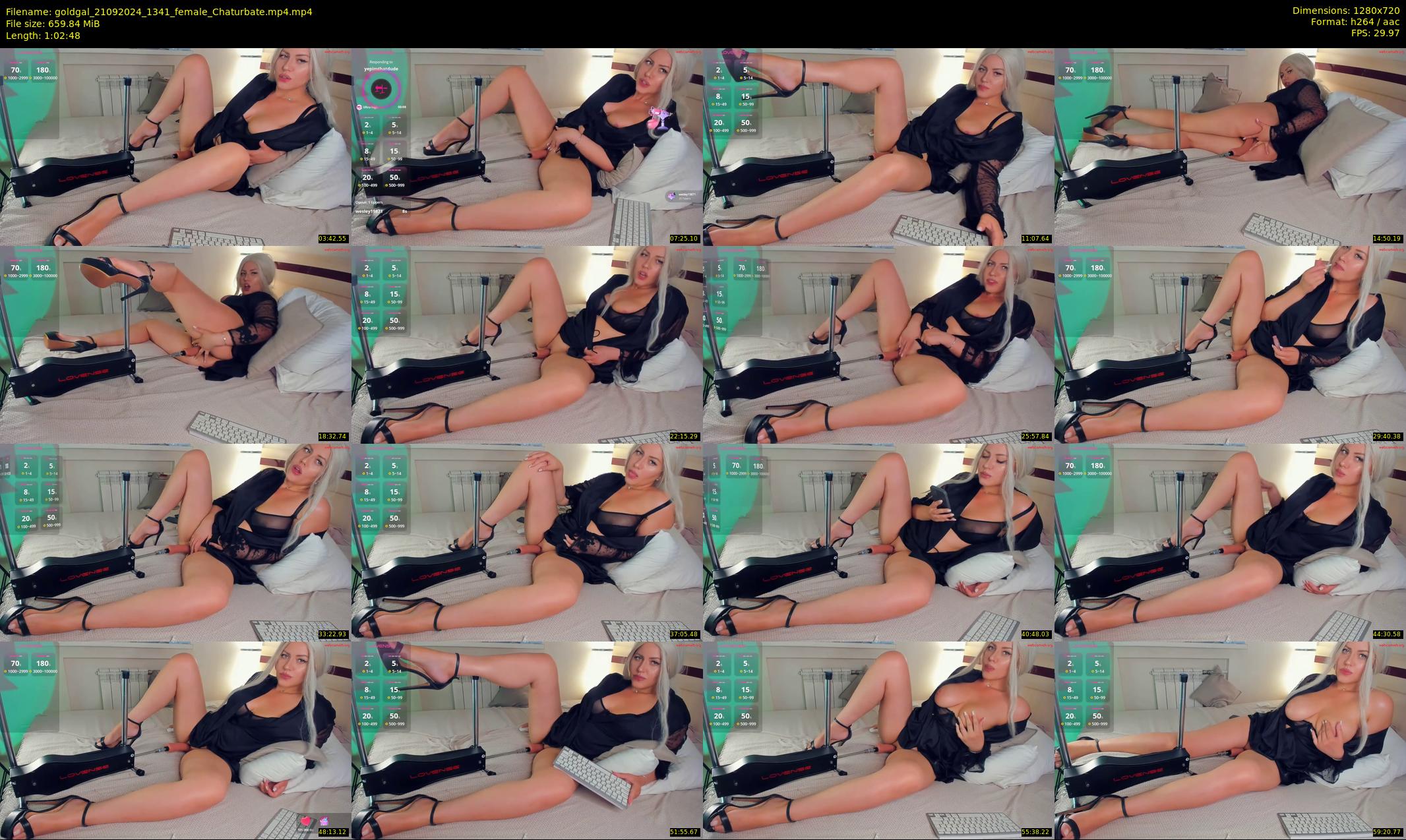 goldgal — 63 minute Chaturbate female cam show recording, 720p, Sep 21, 2024