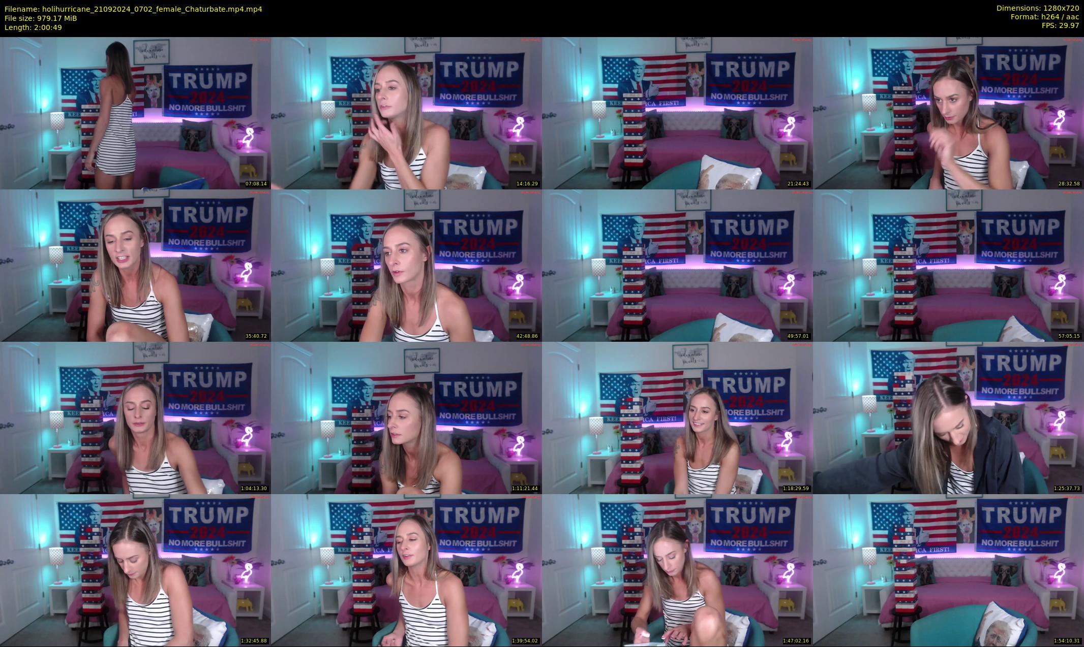 holihurricane — 121 minute Chaturbate female cam show recording, 720p, Sep 21, 2024
