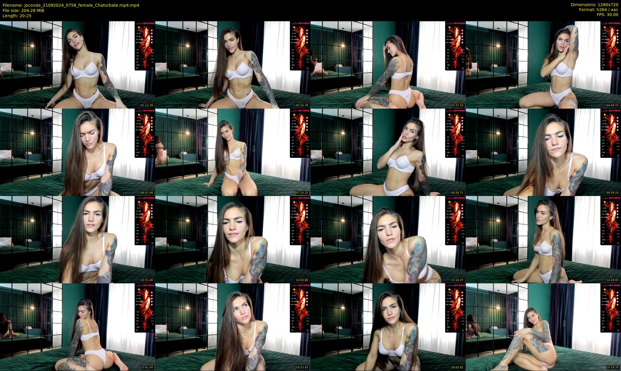 joconda — 21 minute Chaturbate female cam show recording, 720p, Sep 21, 2024