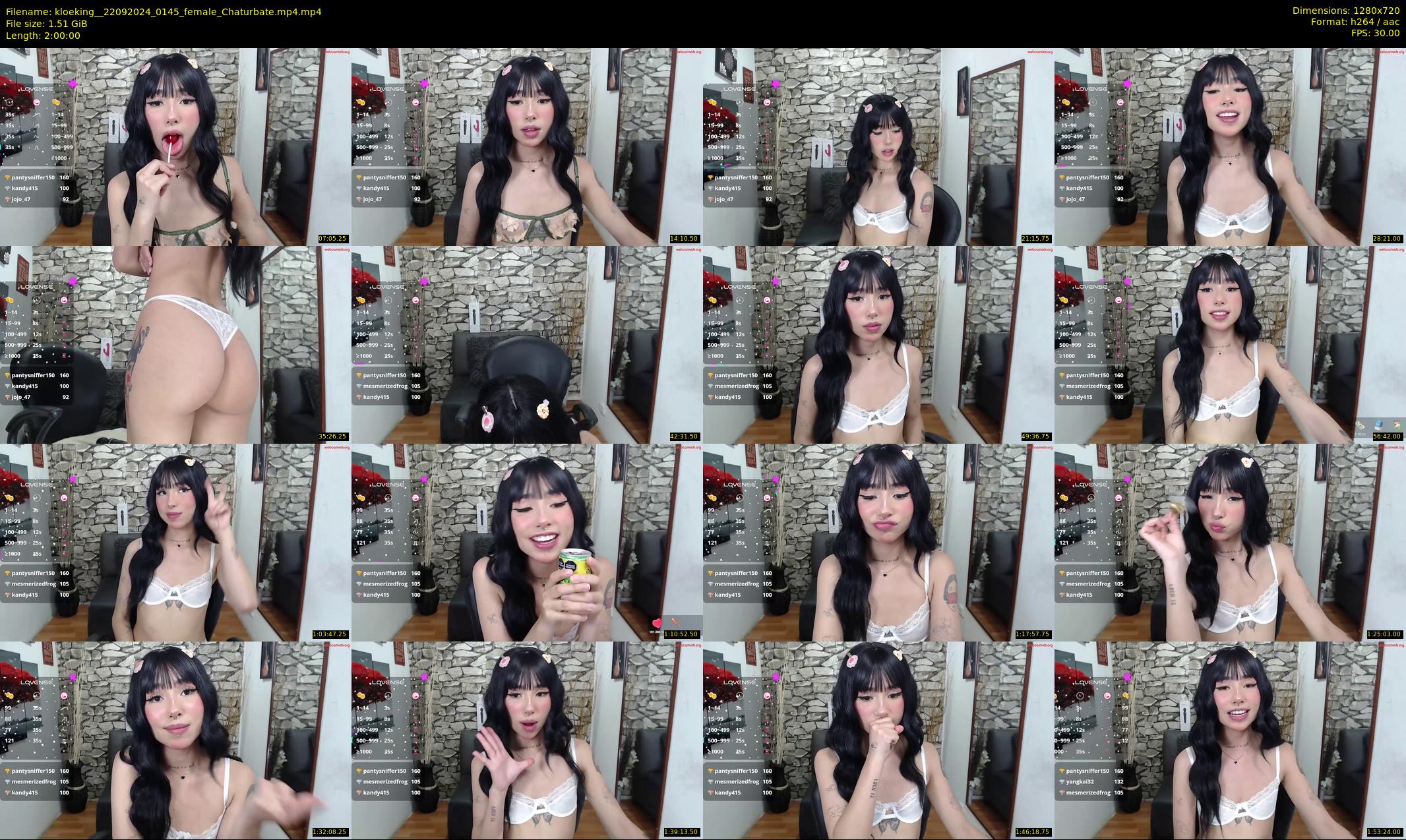kloeking_ — 120 minute Chaturbate female cam show recording, 720p, Sep 22, 2024