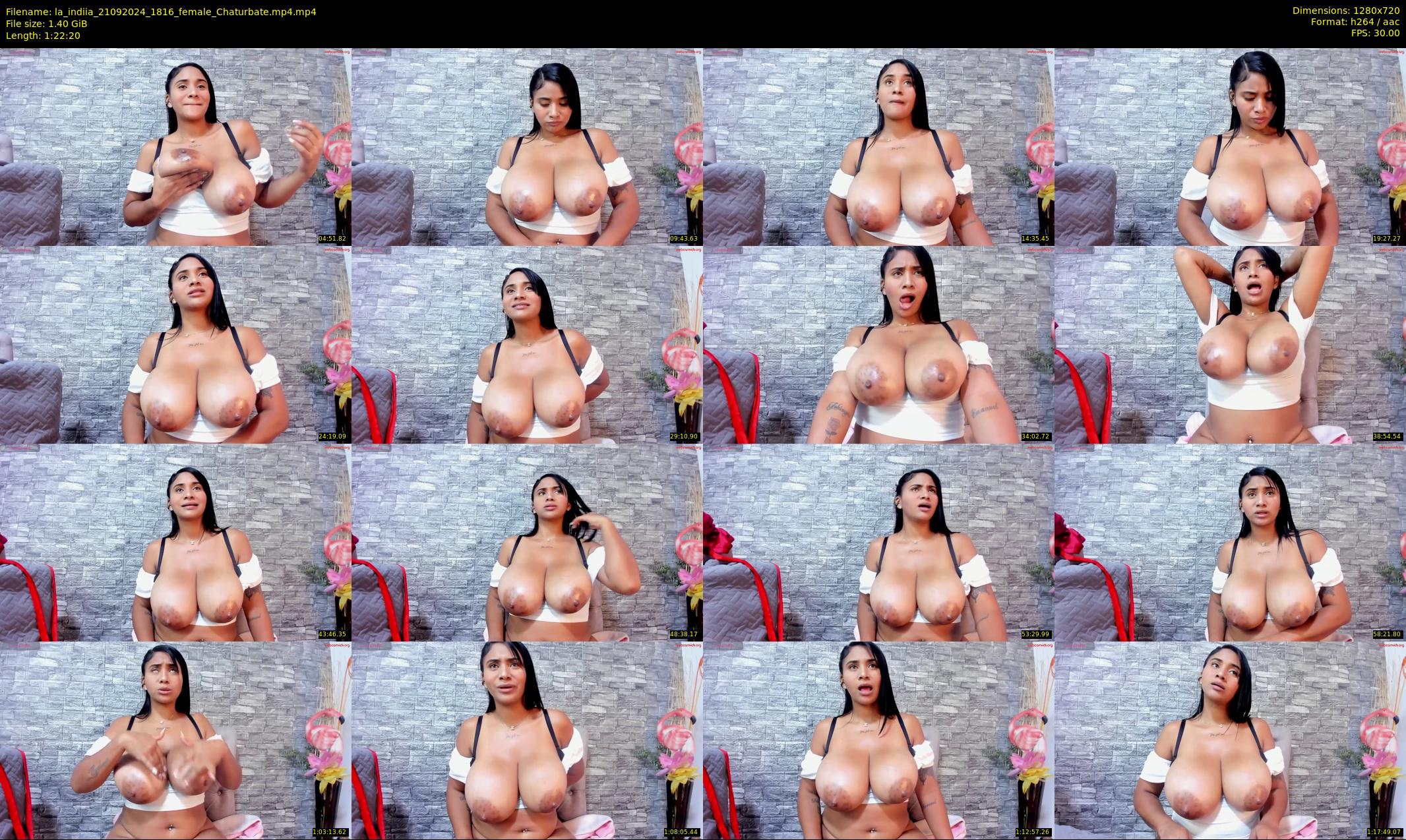 la_indiia — 83 minute Chaturbate female cam show recording, 720p, Sep 21, 2024