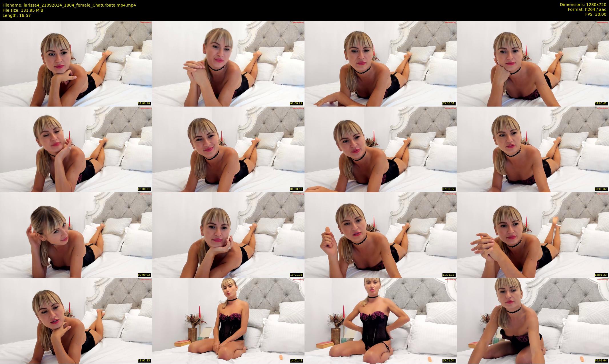 larissa4 — 17 minute Chaturbate female cam show recording, 720p, Sep 21, 2024
