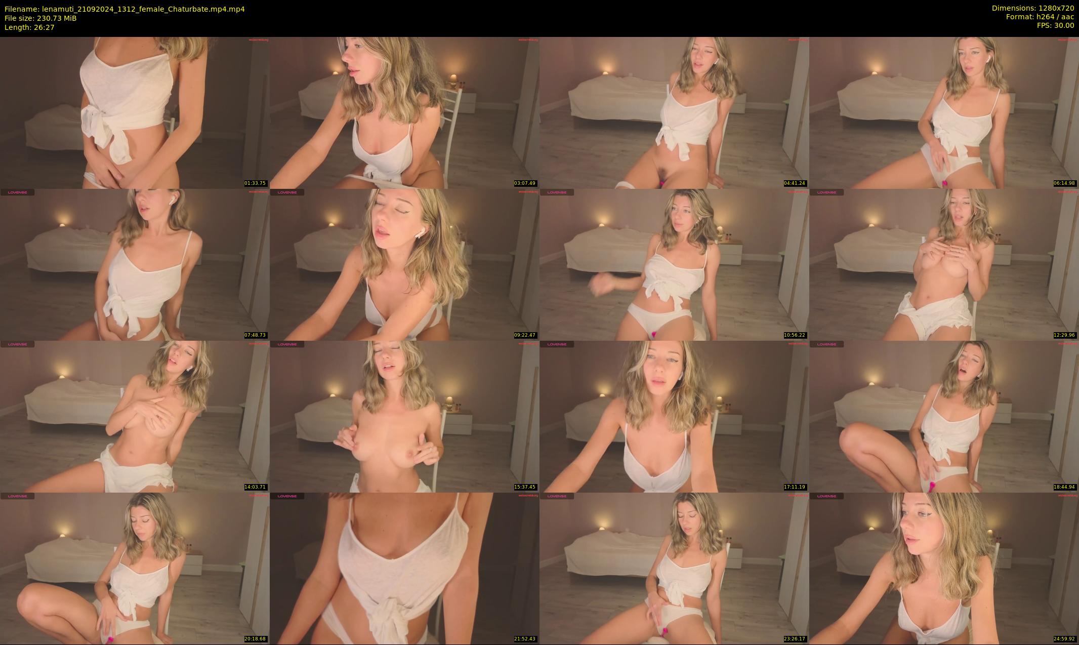 lenamuti — 27 minute Chaturbate female cam show recording, 720p, Sep 21, 2024