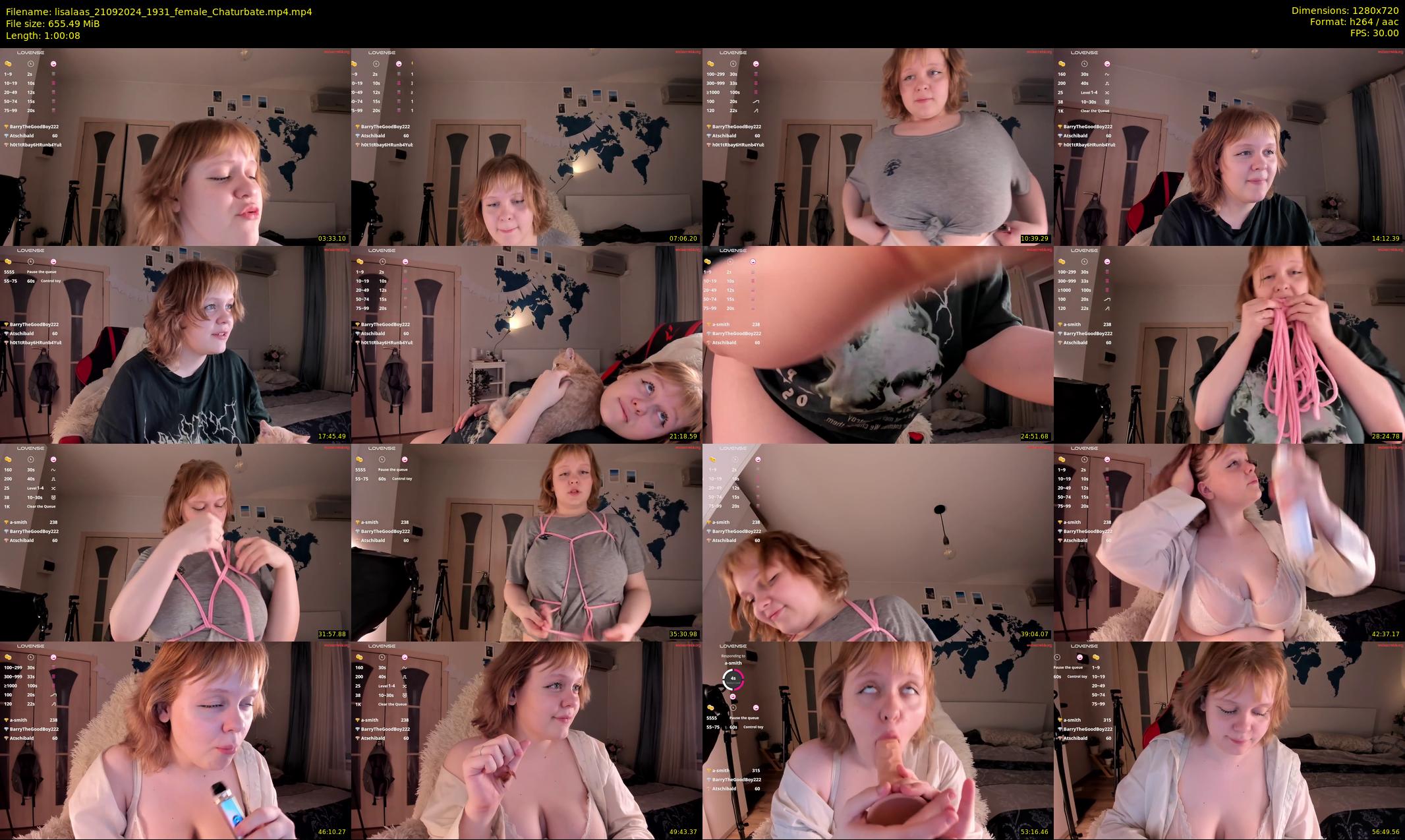 lisalaas — 61 minute Chaturbate female cam show recording, 720p, Sep 21, 2024