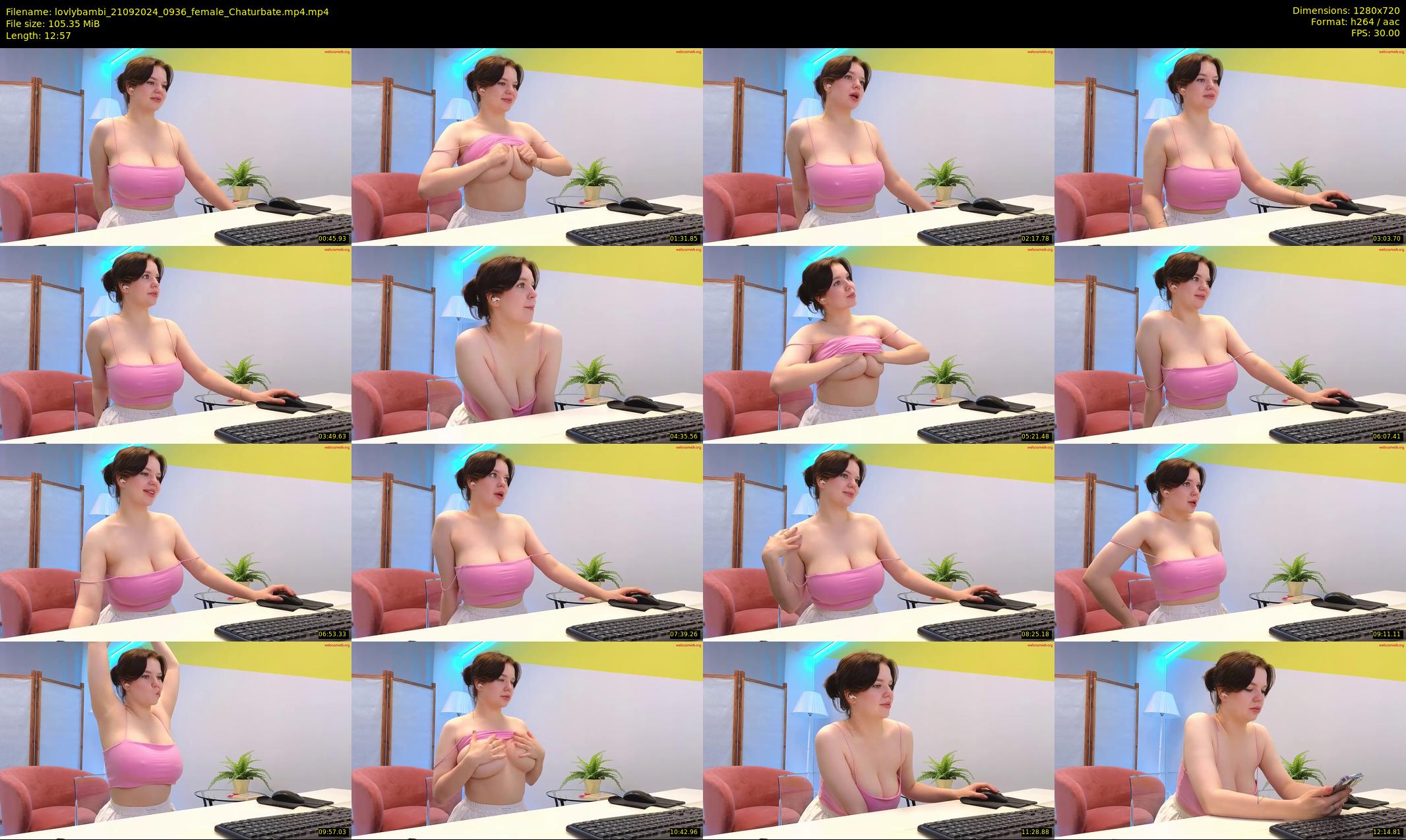 lovlybambi — 13 minute Chaturbate female cam show recording, 720p, Sep 21, 2024