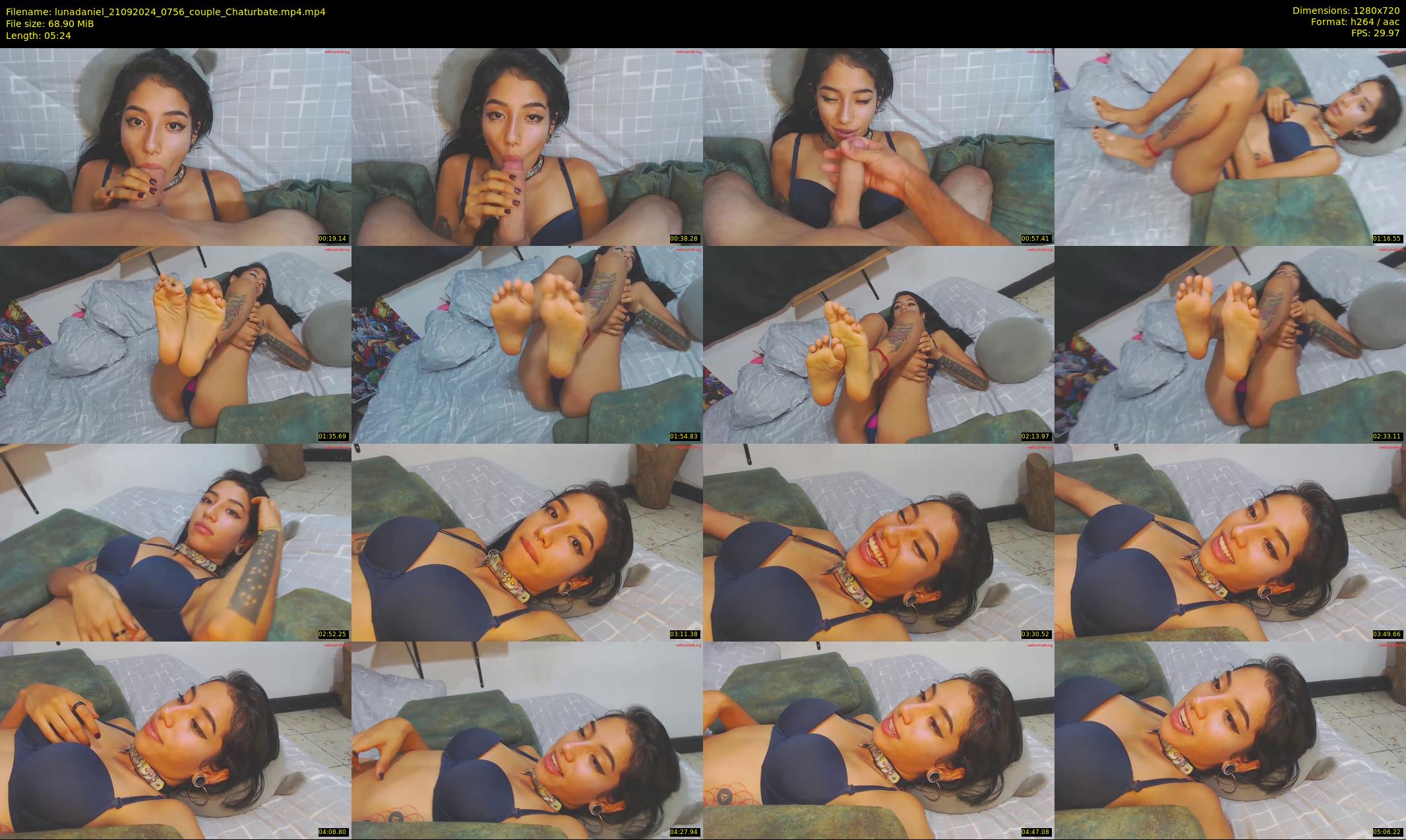 lunadaniel — 6 minute Chaturbate couple cam show recording, 720p, Sep 21, 2024