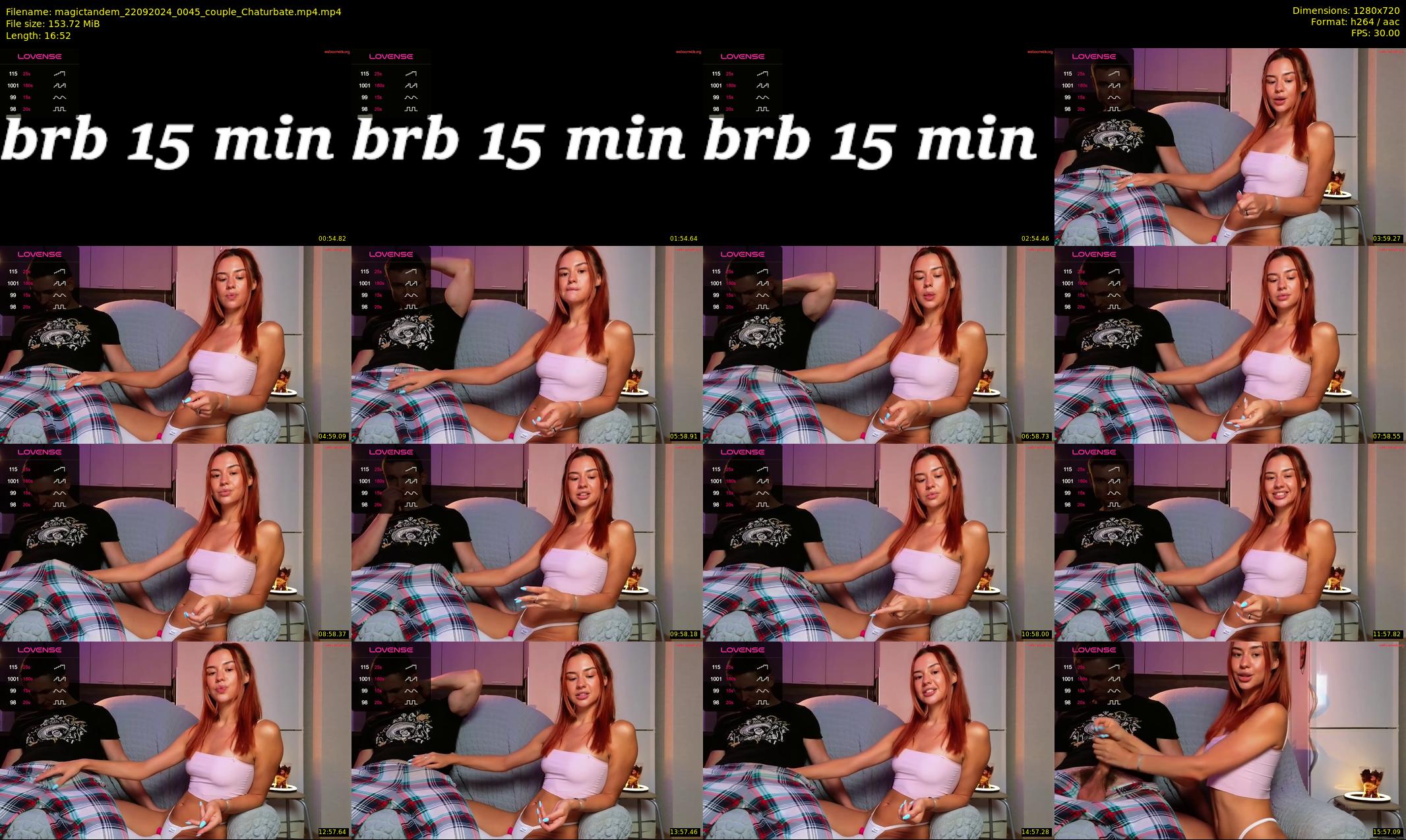 magictandem — 17 minute Chaturbate couple cam show recording, 720p, Sep 22, 2024