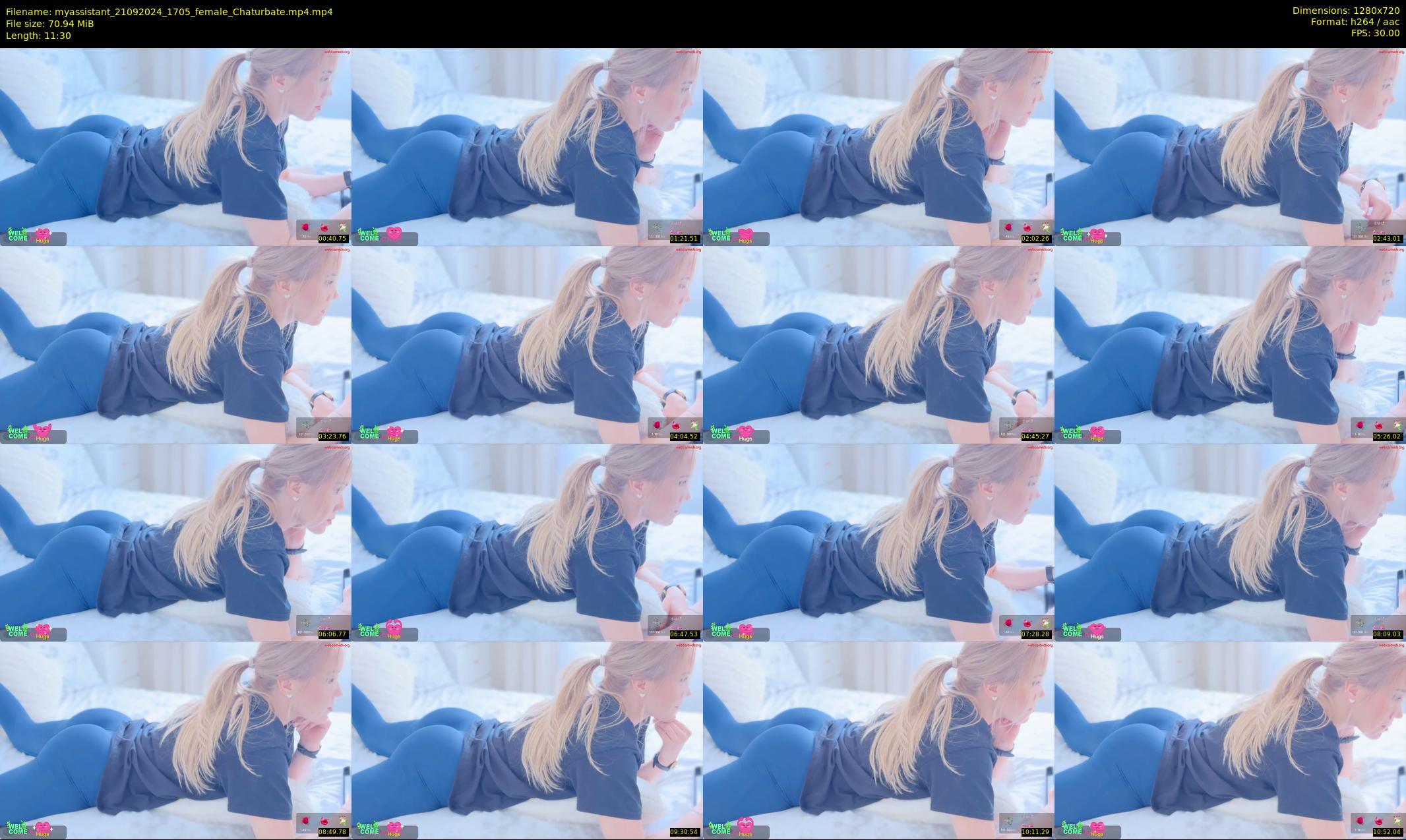 myassistant — 12 minute Chaturbate female cam show recording, 720p, Sep 21, 2024