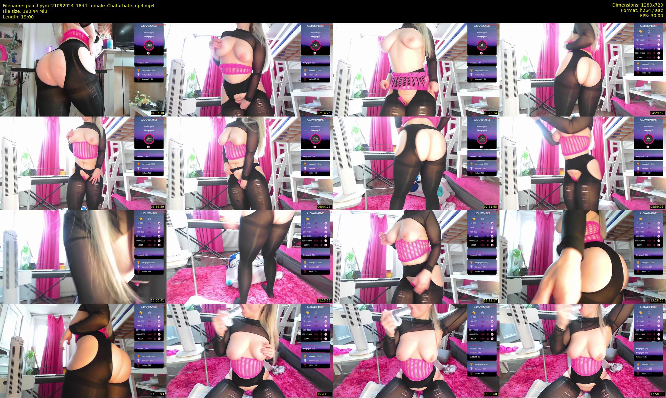 peachyym — 19 minute Chaturbate female cam show recording, 720p, Sep 21, 2024