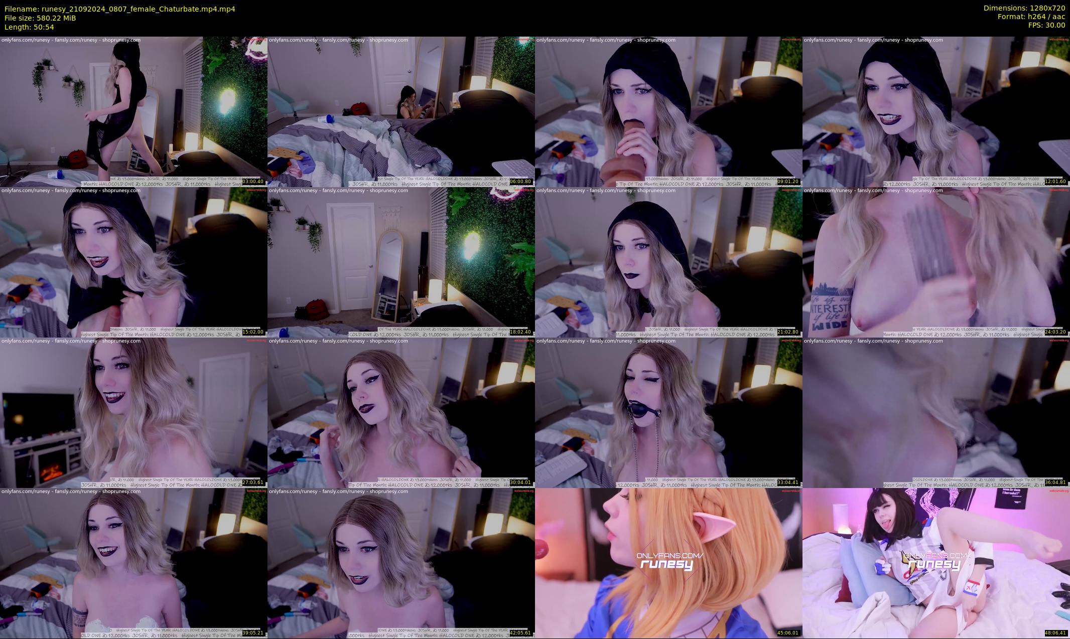runesy — 51 minute Chaturbate female cam show recording, 720p, Sep 21, 2024