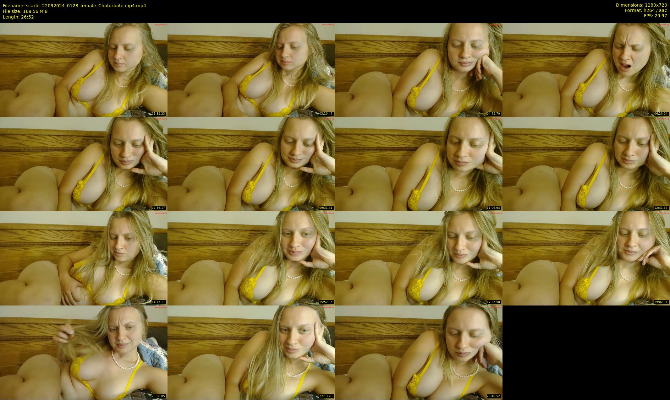 scartit — 27 minute Chaturbate female cam show recording, 720p, Sep 22, 2024