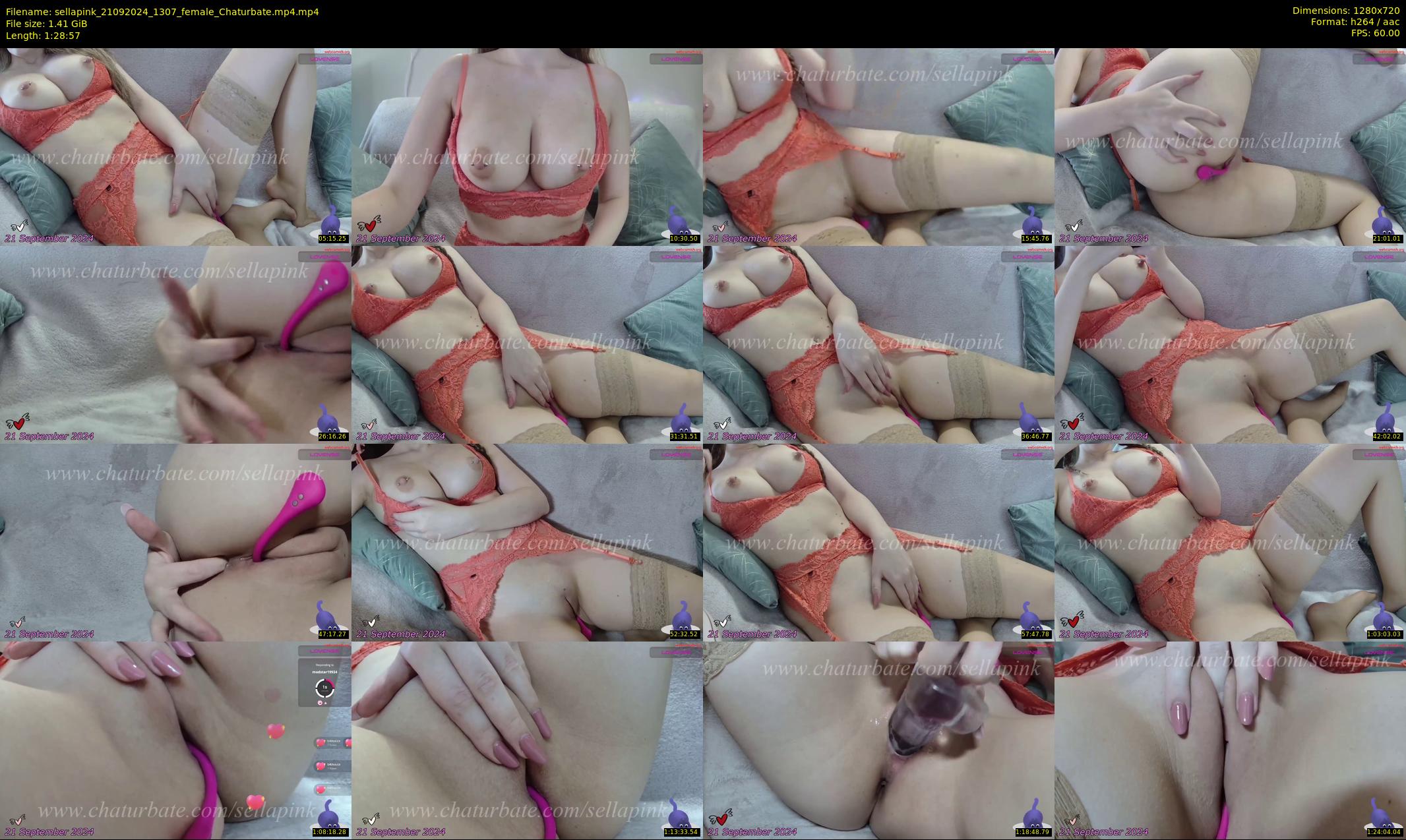 sellapink — 89 minute Chaturbate female cam show recording, 720p, Sep 21, 2024