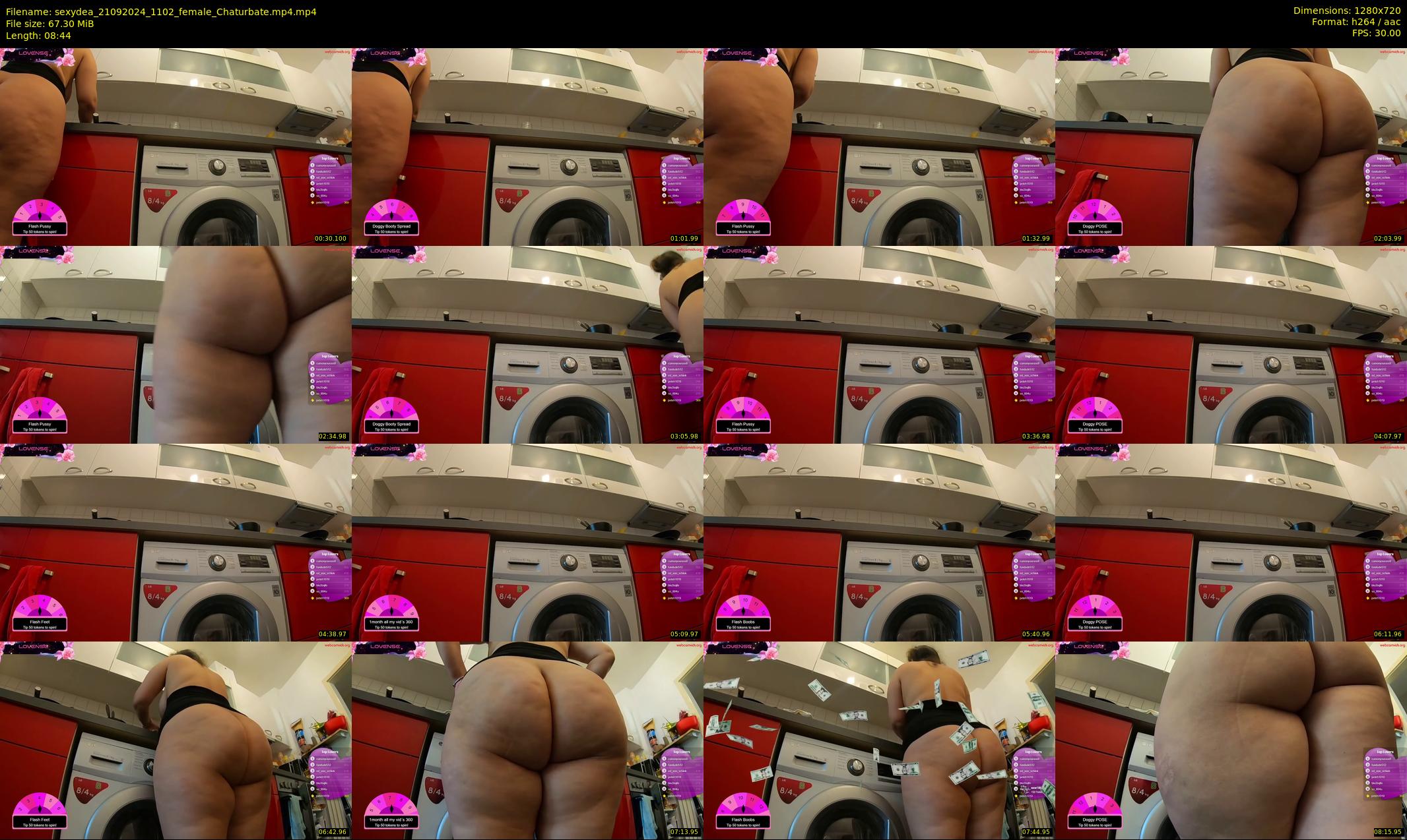 sexydea — 9 minute Chaturbate female cam show recording, 720p, Sep 21, 2024