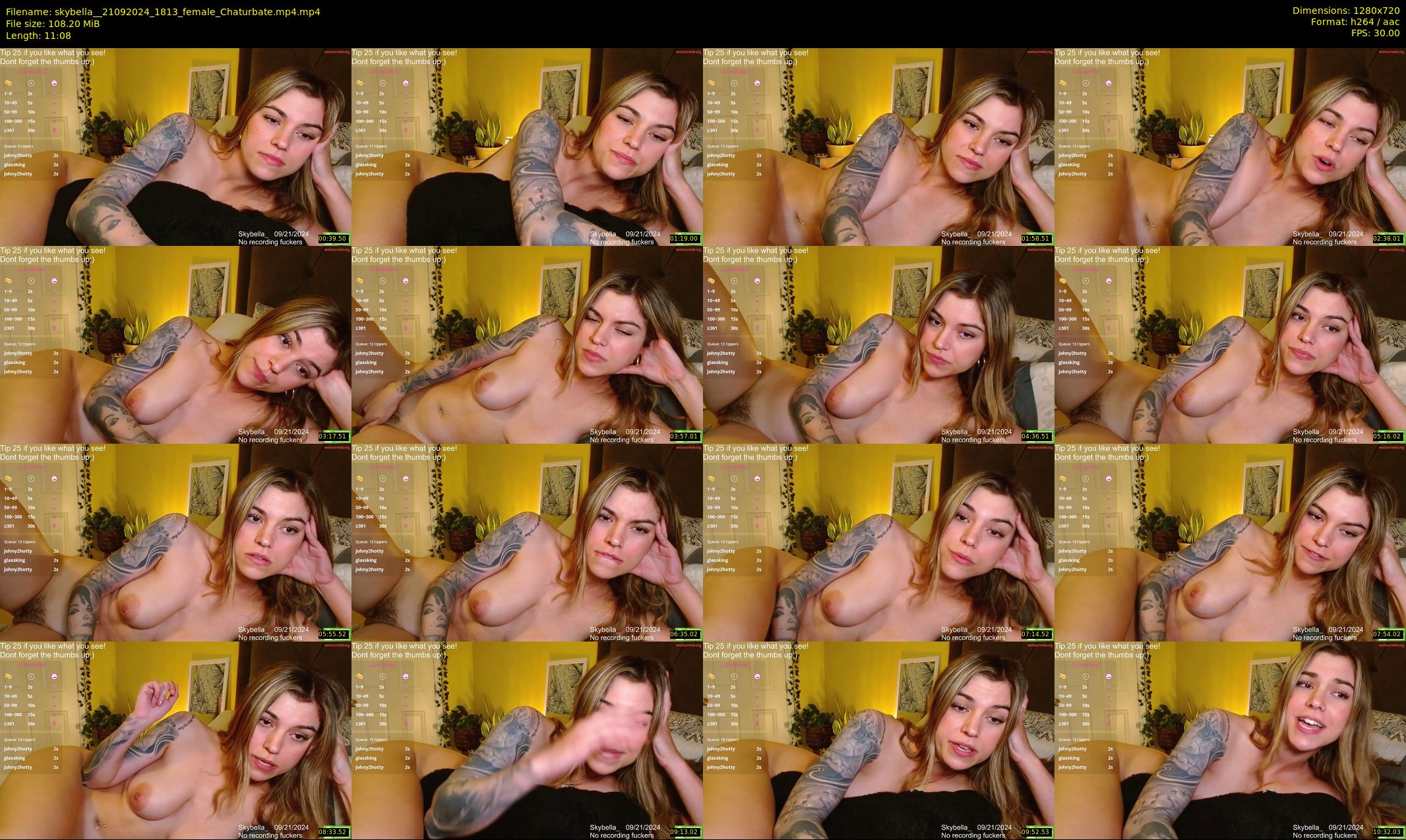 skybella_ — 12 minute Chaturbate female cam show recording, 720p, Sep 21, 2024