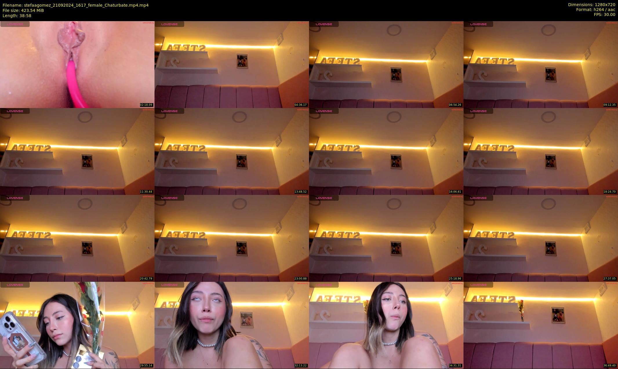 stefaagomez — 39 minute Chaturbate female cam show recording, 720p, Sep 21, 2024