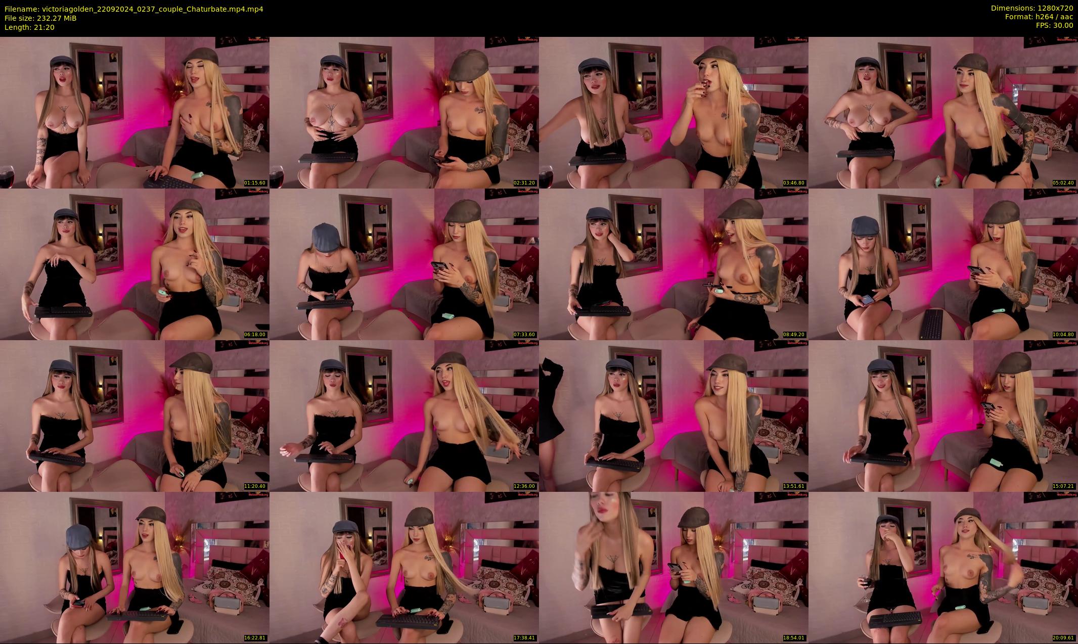 victoriagolden — 22 minute Chaturbate female cam show recording, 720p, Sep 22, 2024
