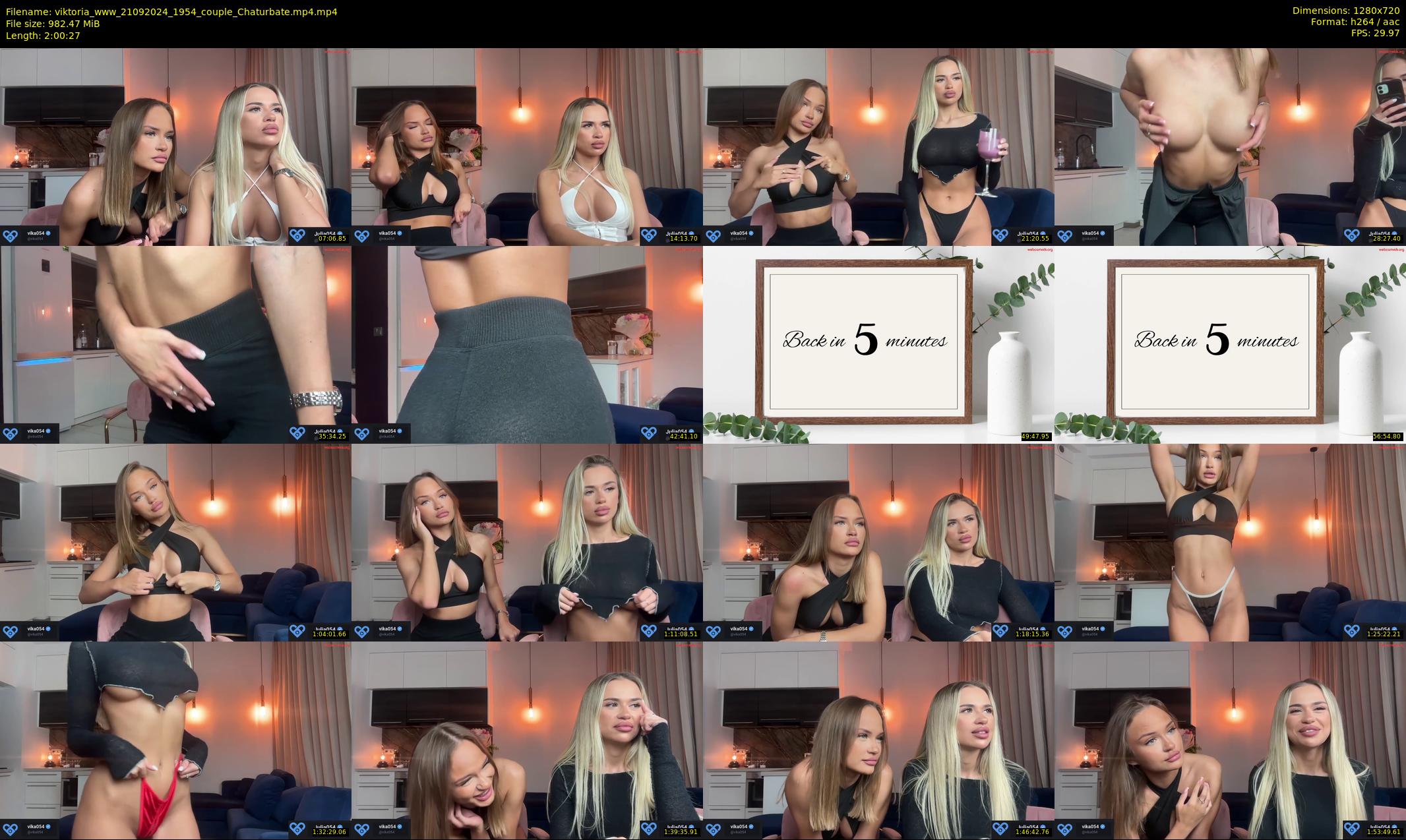 viktoria_www — 121 minute Chaturbate couple cam show recording, 720p, Sep 21, 2024