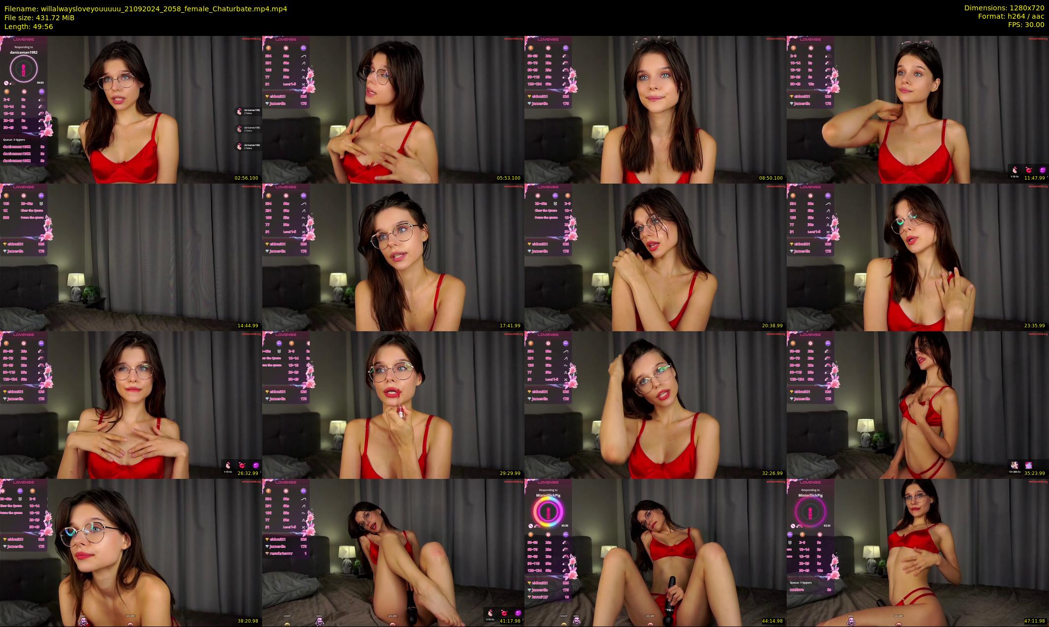 willalwaysloveyouuuuu — 50 minute Chaturbate female cam show recording, 720p, Sep 21, 2024