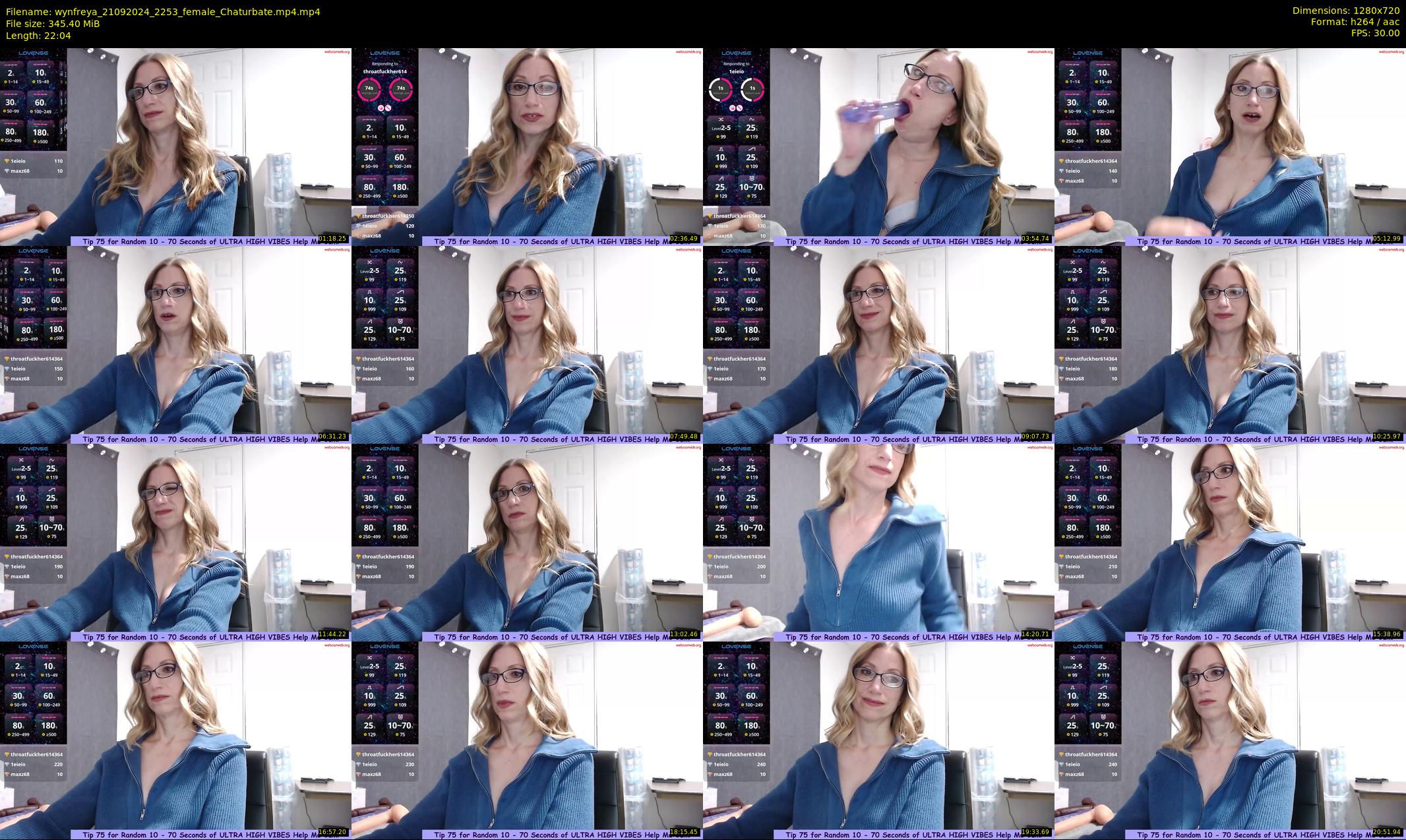wynfreya — 23 minute Chaturbate female cam show recording, 720p, Sep 21, 2024