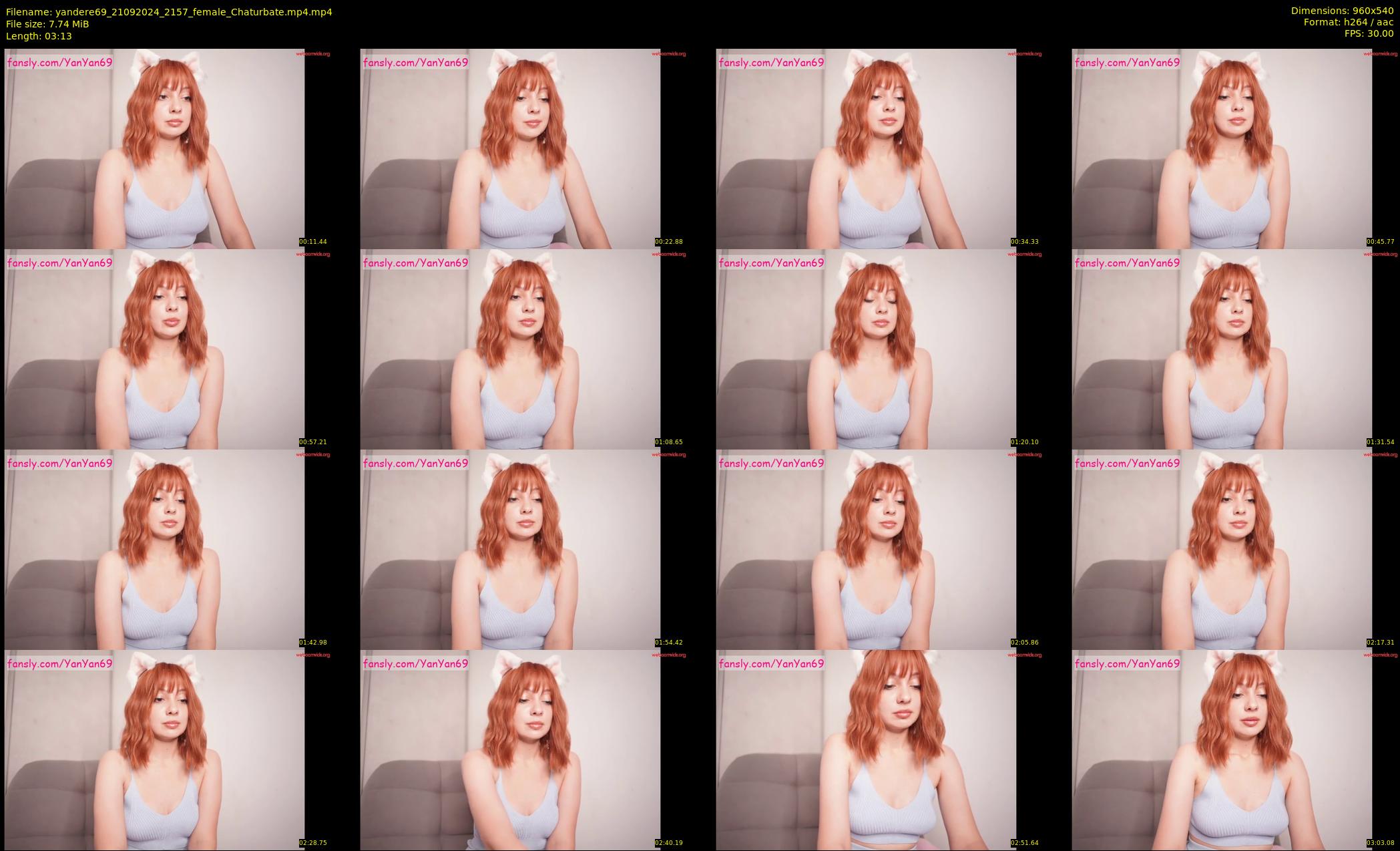 yandere69 — 4 minute Chaturbate female cam show recording, 480p, Sep 21, 2024