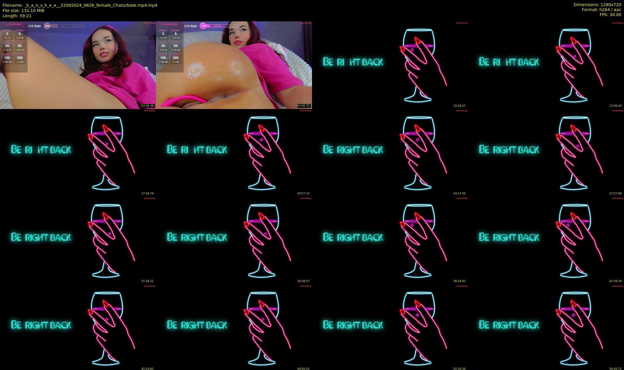 _b_a_n_s_h_e_e_ — 60 minute Chaturbate female cam show recording, 720p, Sep 22, 2024