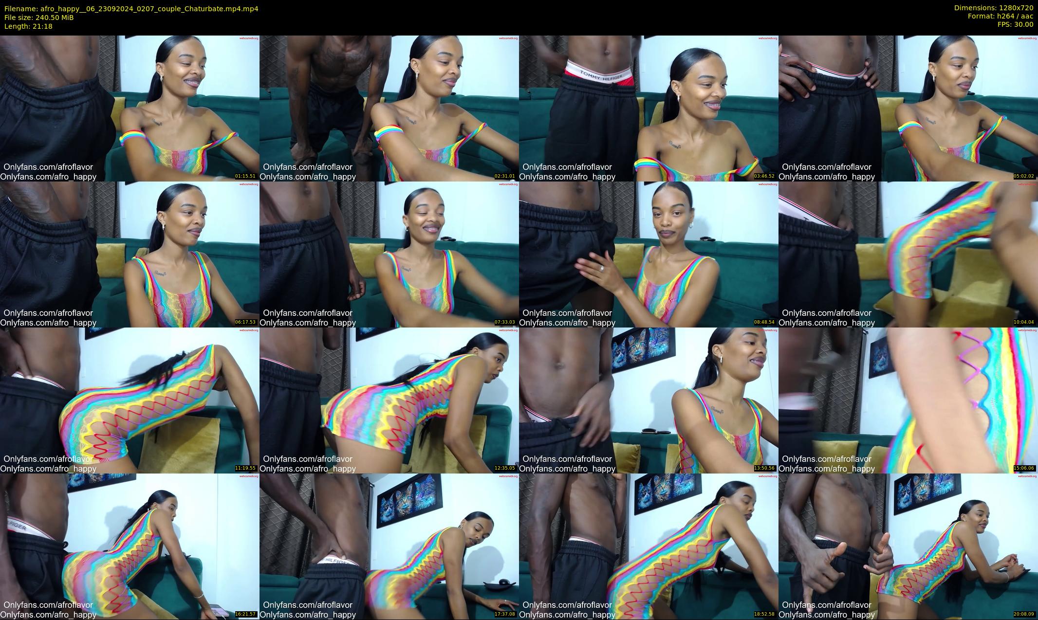 afro_happy__06 — 22 minute Chaturbate couple cam show recording, 720p, Sep 23, 2024