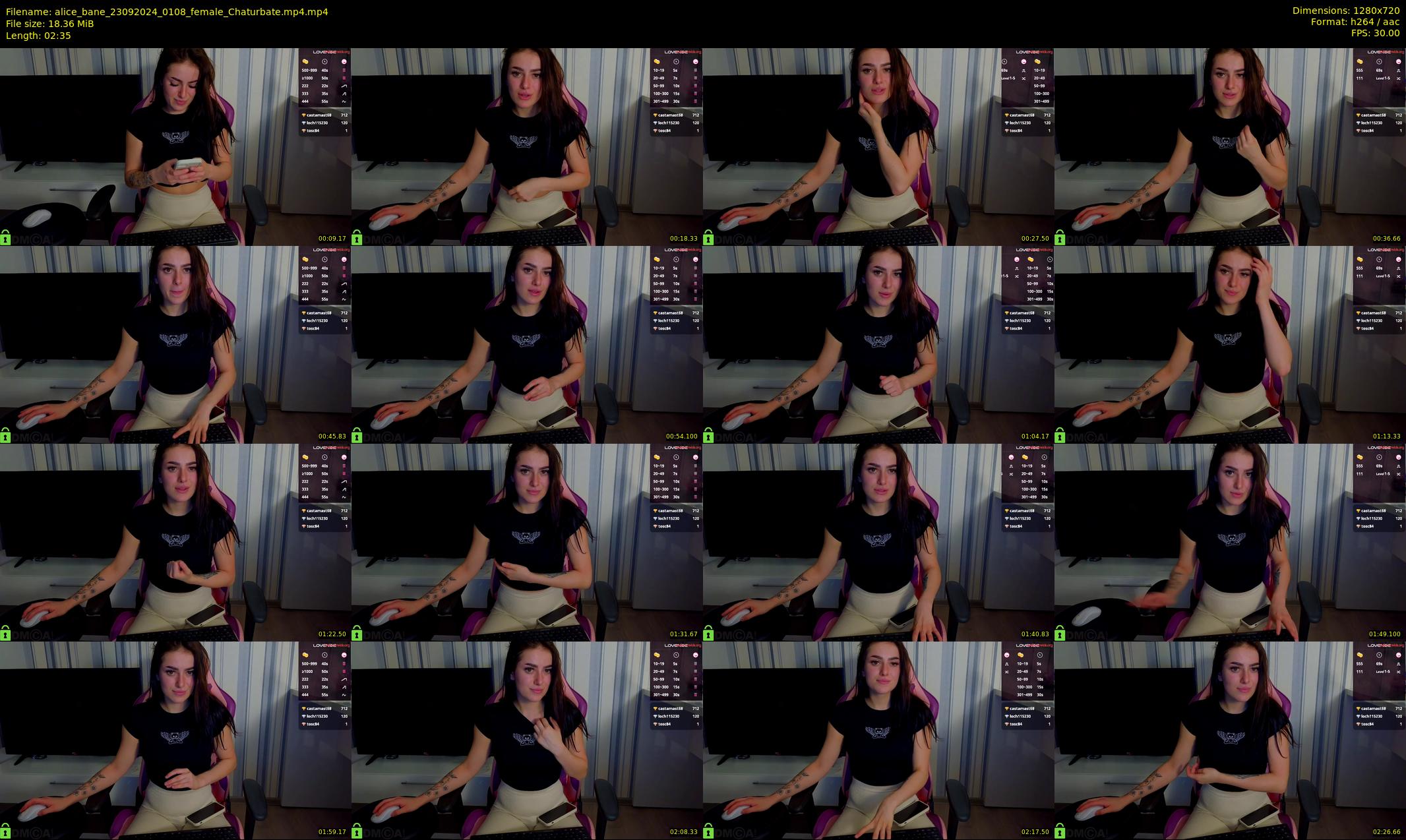 alice_bane — 3 minute Chaturbate female cam show recording, 720p, Sep 23, 2024