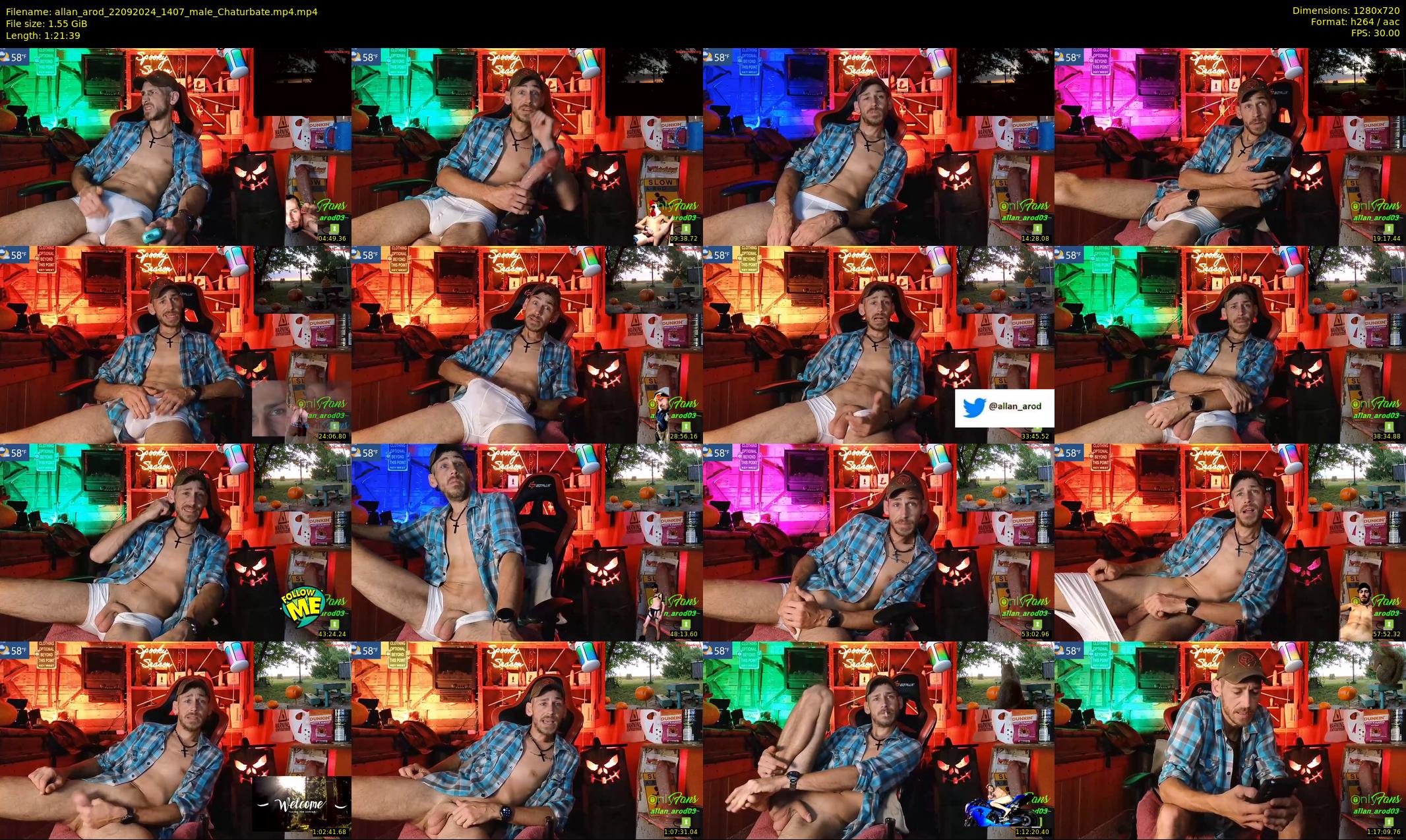 allan_arod — 82 minute Chaturbate male cam show recording, 720p, Sep 22, 2024