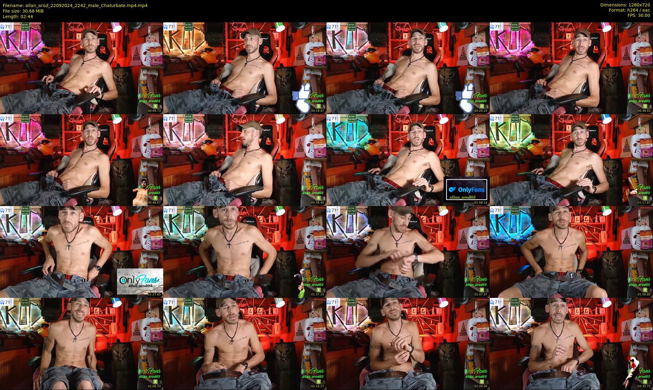 allan_arod — 3 minute Chaturbate male cam show recording, 720p, Sep 22, 2024