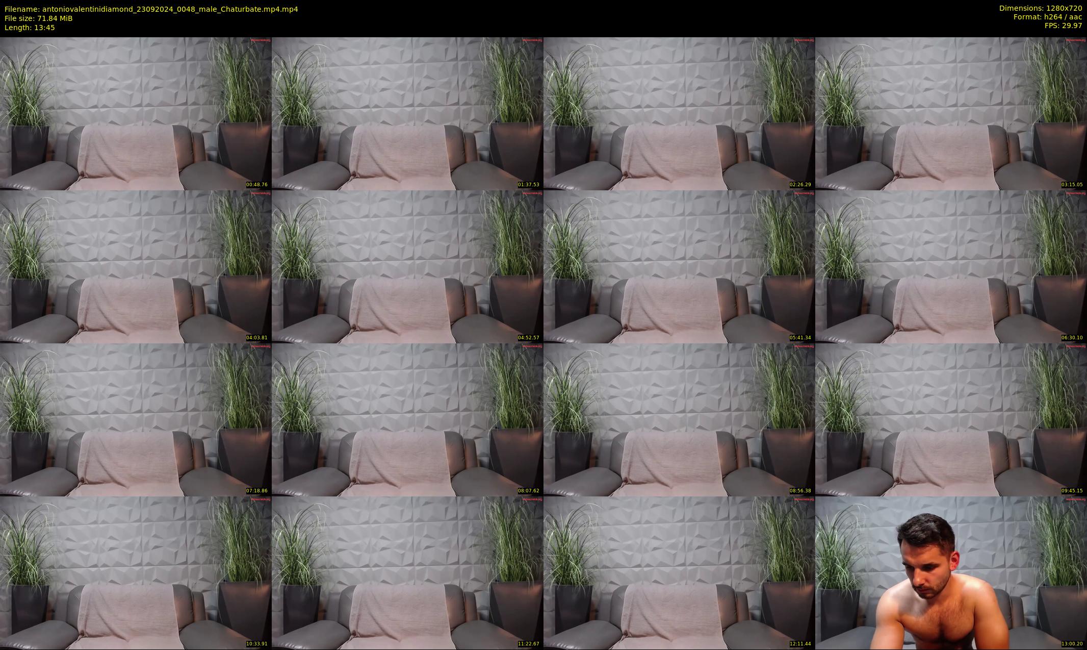 antoniovalentinidiamond — 14 minute Chaturbate male cam show recording, 720p, Sep 23, 2024