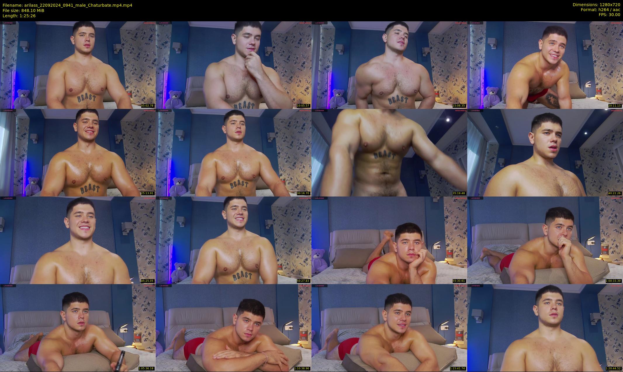 arilass — 86 minute Chaturbate male cam show recording, 720p, Sep 22, 2024