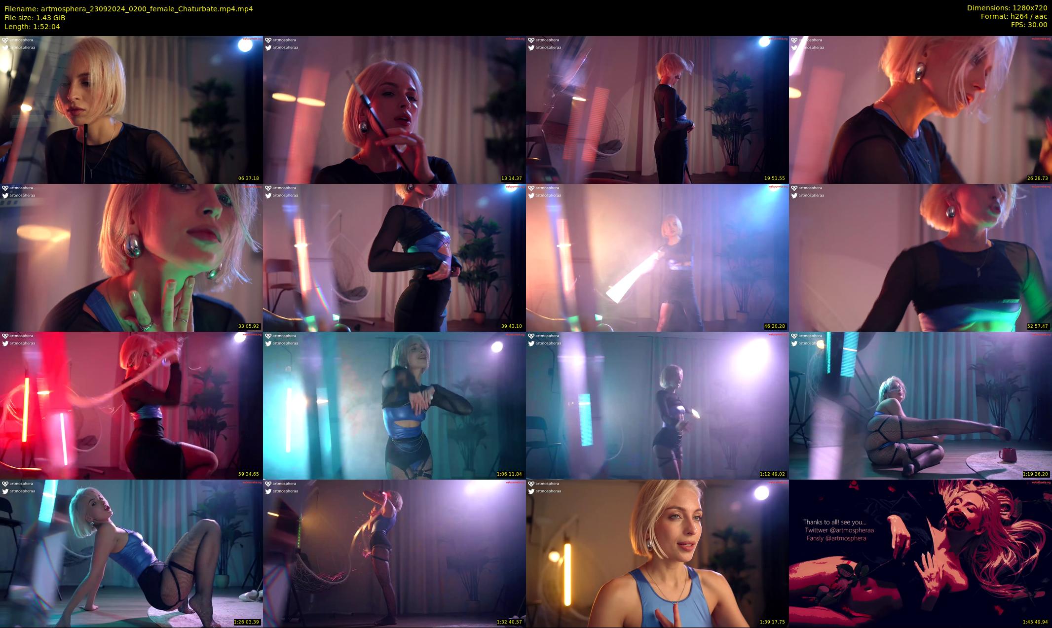 artmosphera — 113 minute Chaturbate female cam show recording, 720p, Sep 23, 2024