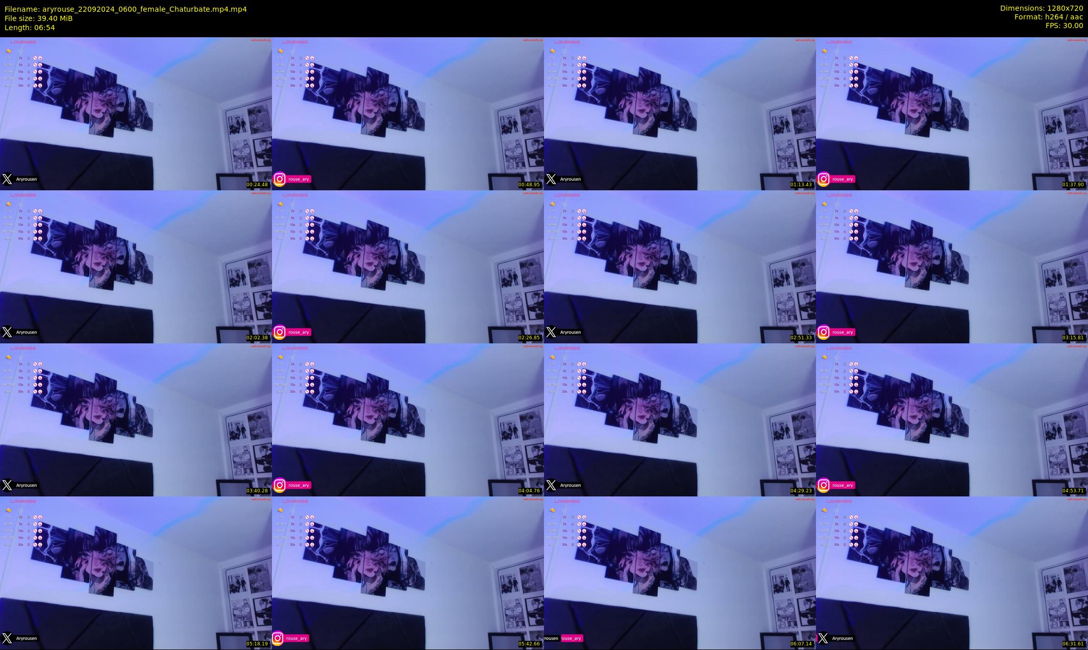 aryrouse — 7 minute Chaturbate female cam show recording, 720p, Sep 22, 2024