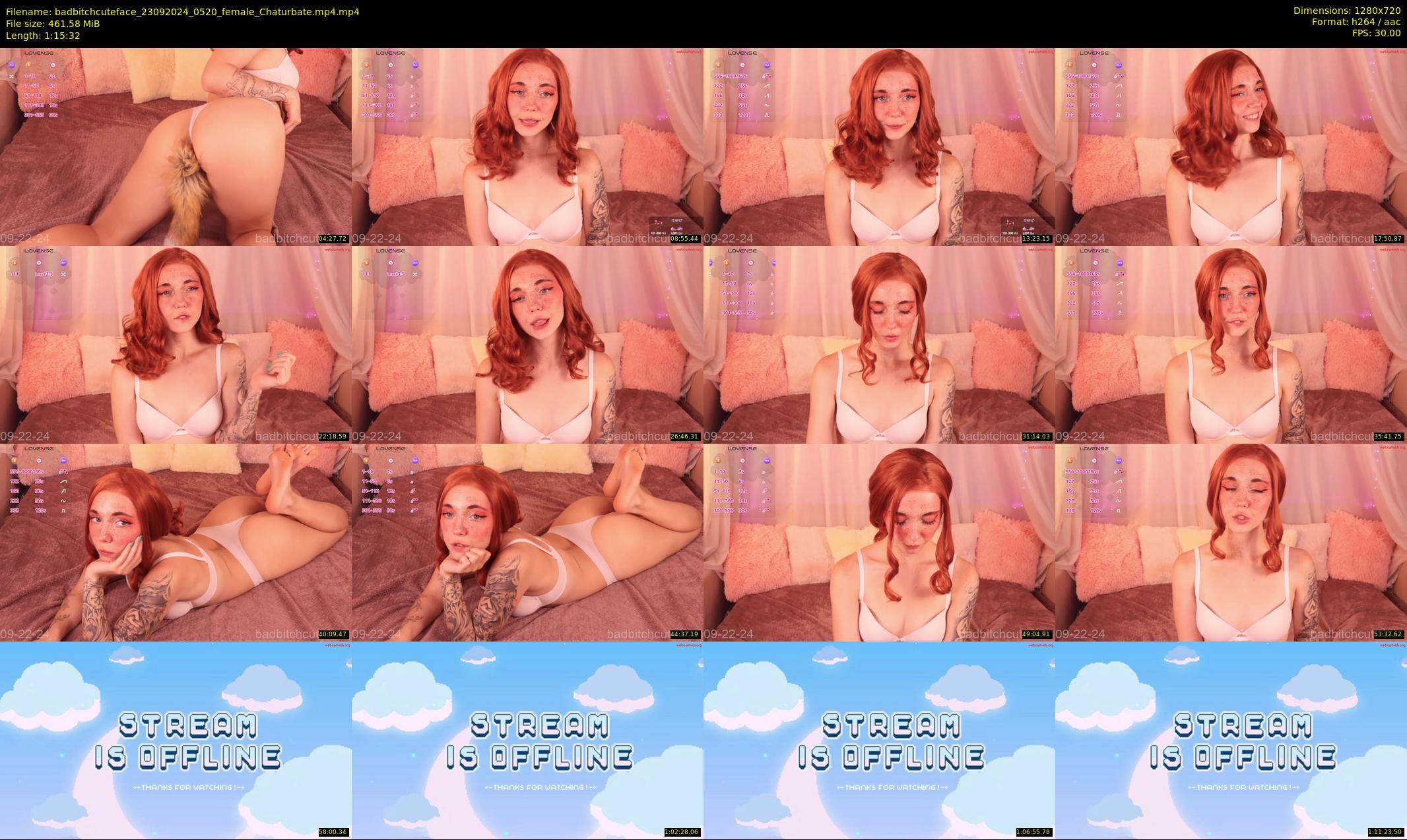 badbitchcuteface — 76 minute Chaturbate female cam show recording, 720p, Sep 23, 2024