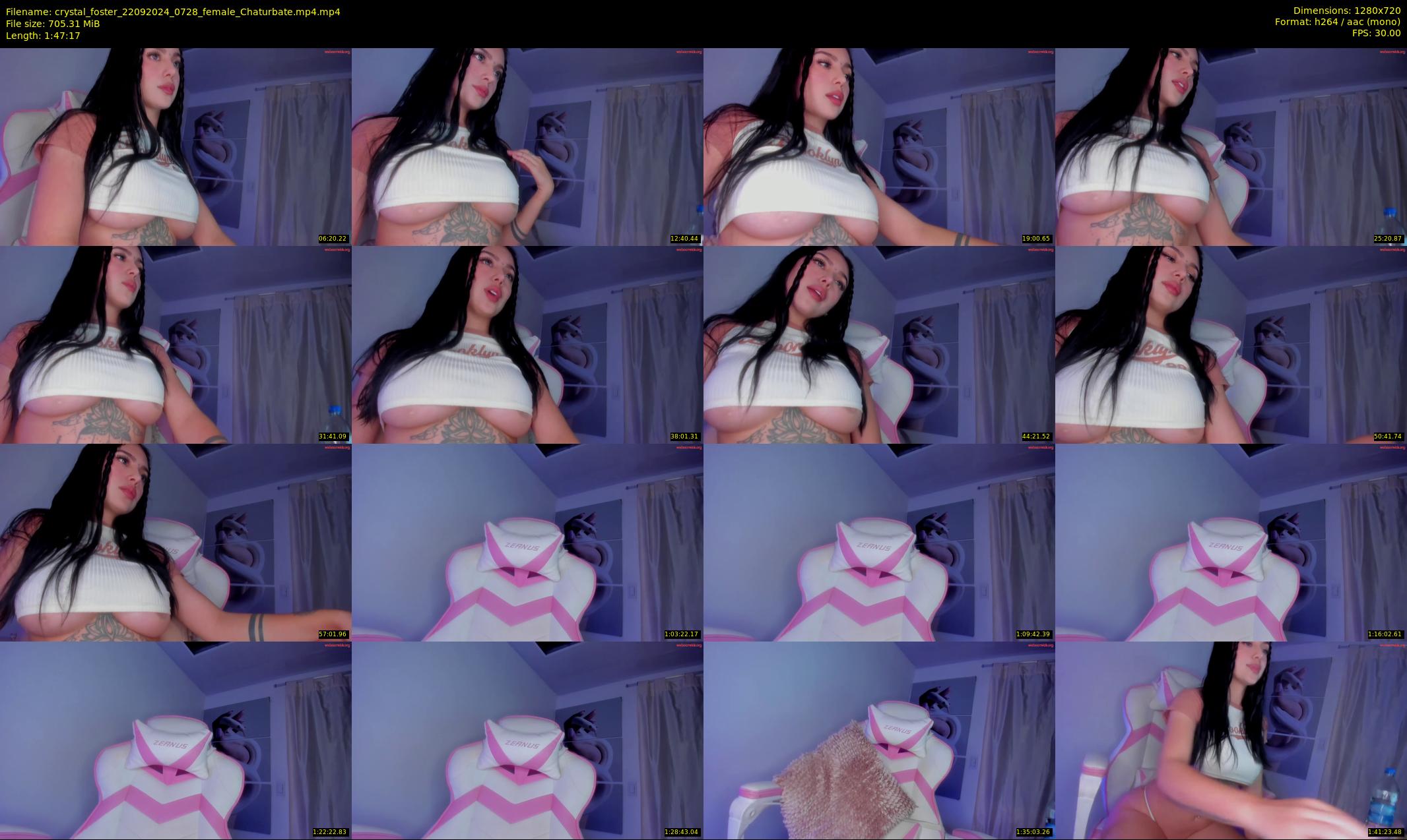 crystal_foster — 108 minute Chaturbate female cam show recording, 720p, Sep 22, 2024