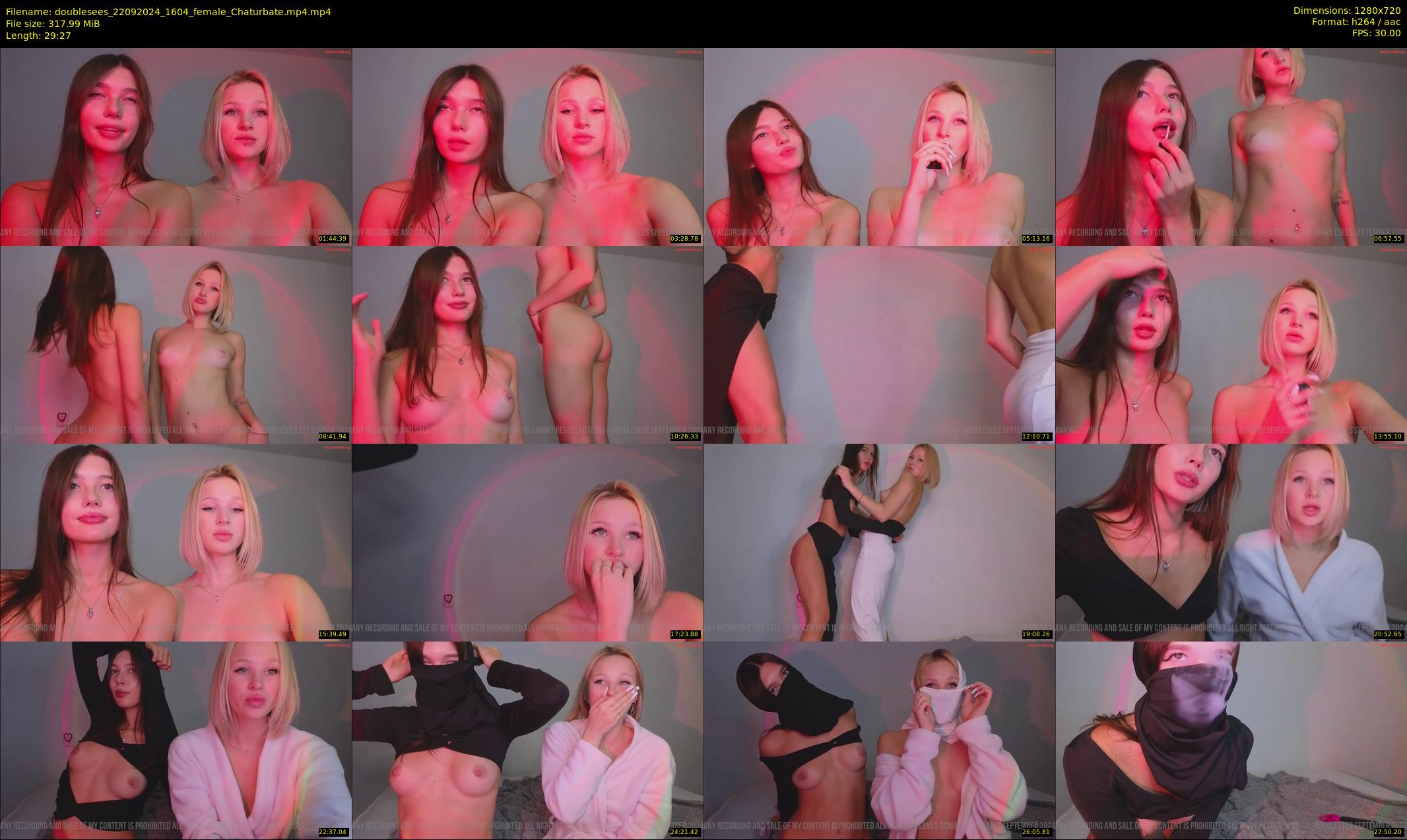 doublesees — 30 minute Chaturbate couple cam show recording, 720p, Sep 22, 2024