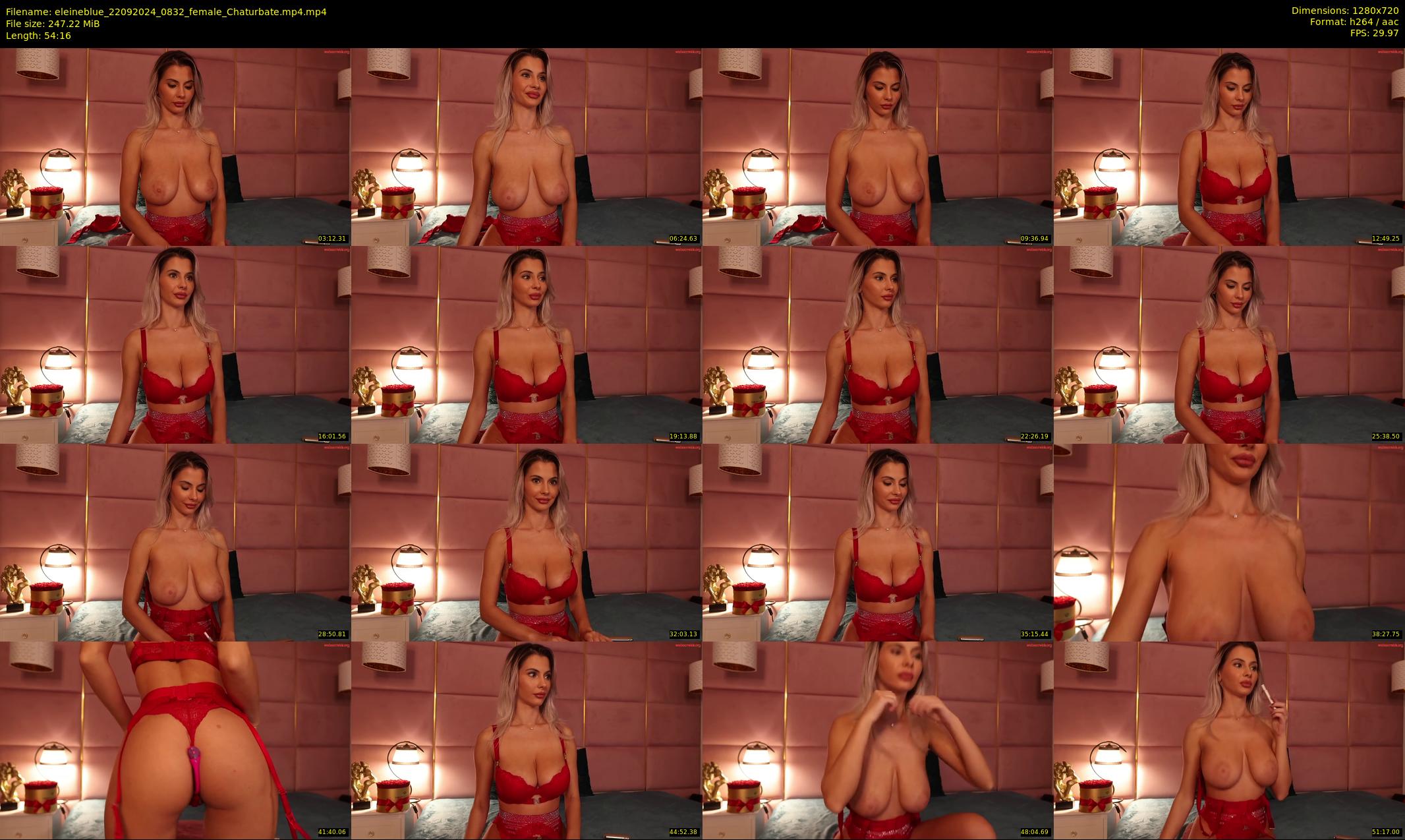eleineblue — 55 minute Chaturbate female cam show recording, 720p, Sep 22, 2024
