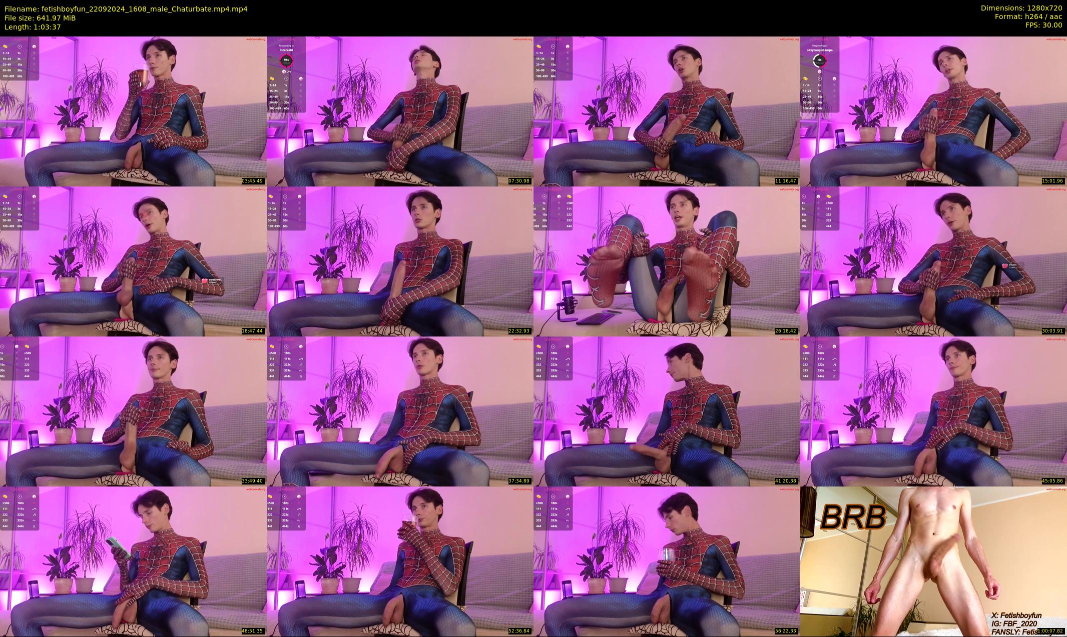 fetishboyfun — 64 minute Chaturbate male cam show recording, 720p, Sep 22, 2024