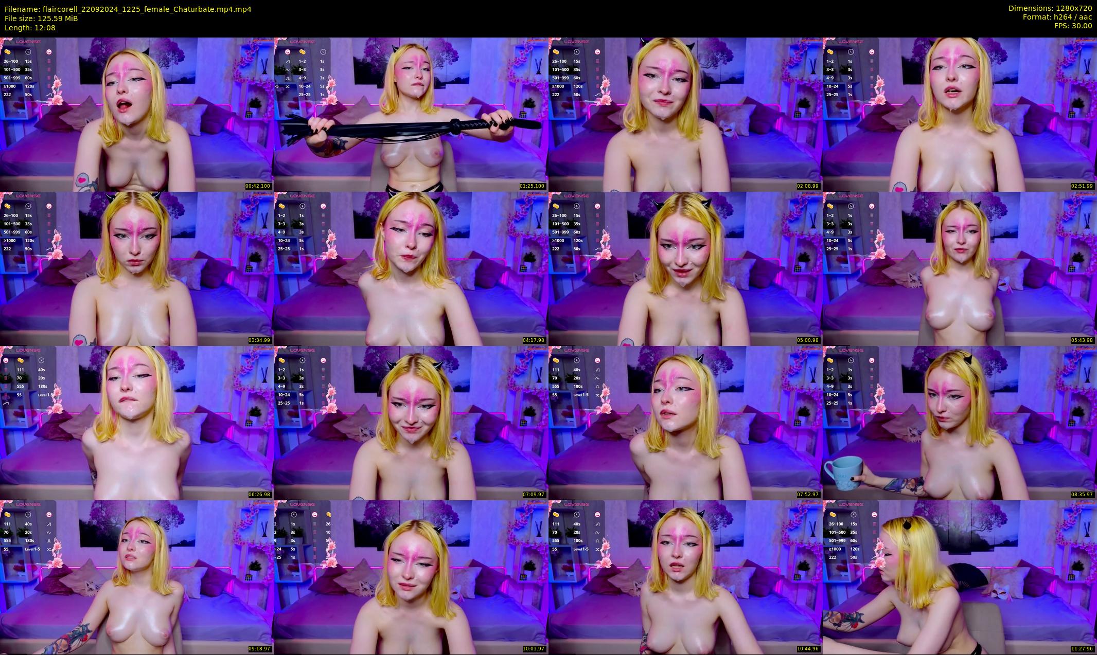 flaircorell — 13 minute Chaturbate female cam show recording, 720p, Sep 22, 2024