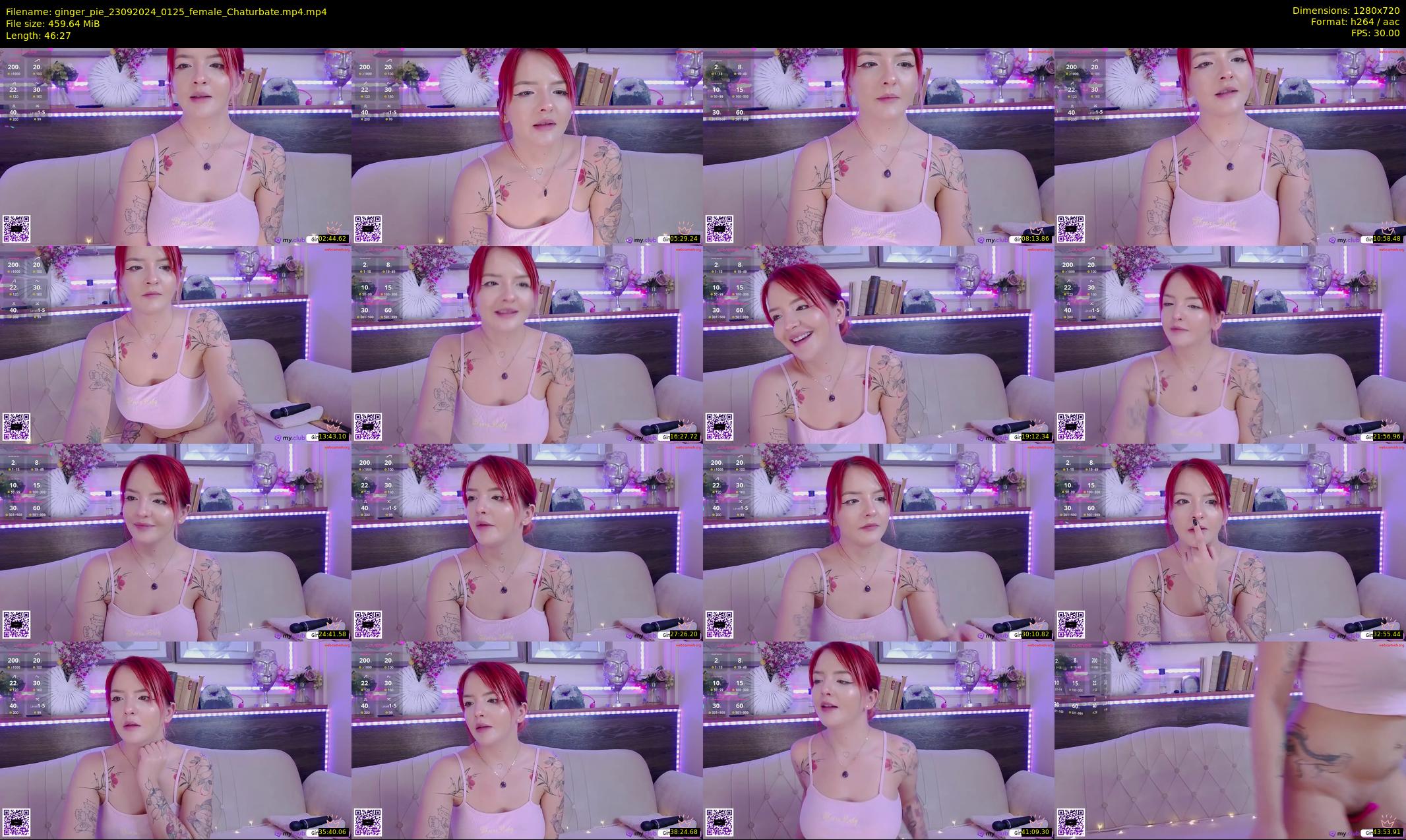 ginger_pie — 47 minute Chaturbate female cam show recording, 720p, Sep 23, 2024