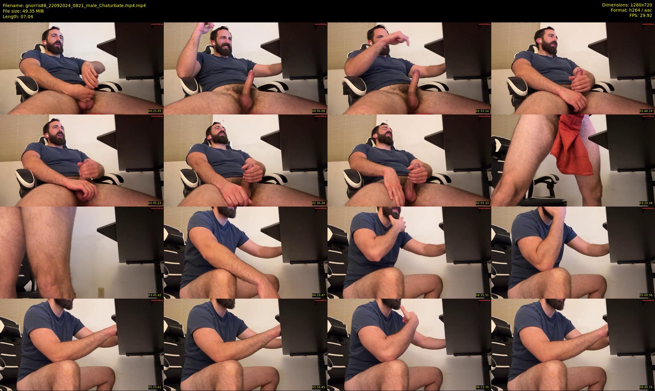 gnorris88 — 8 minute Chaturbate male cam show recording, 720p, Sep 22, 2024