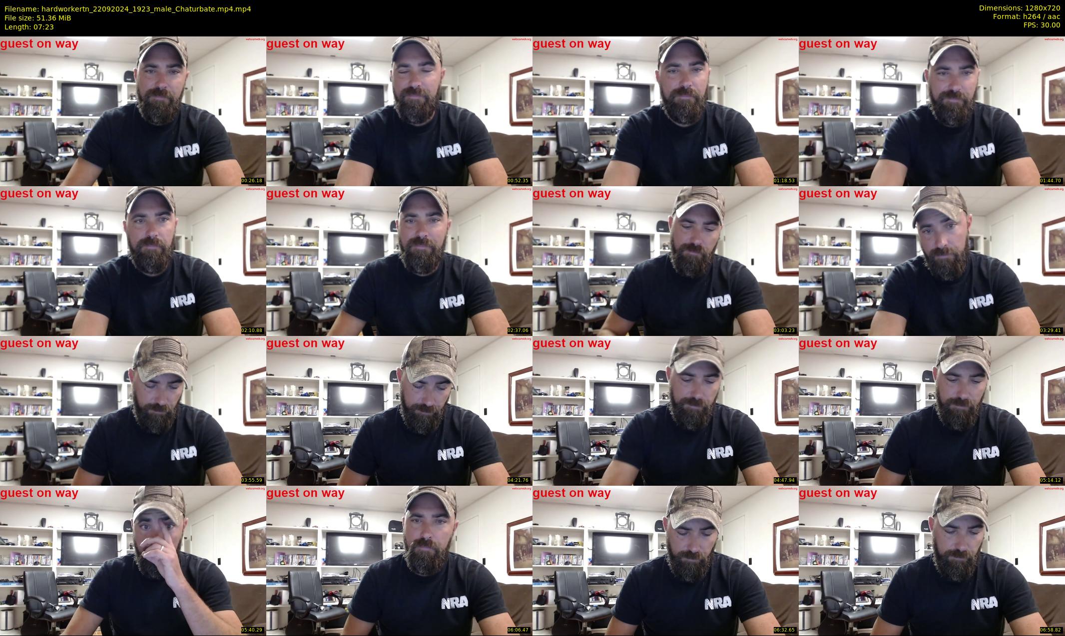 hardworkertn — 8 minute Chaturbate male cam show recording, 720p, Sep 22, 2024
