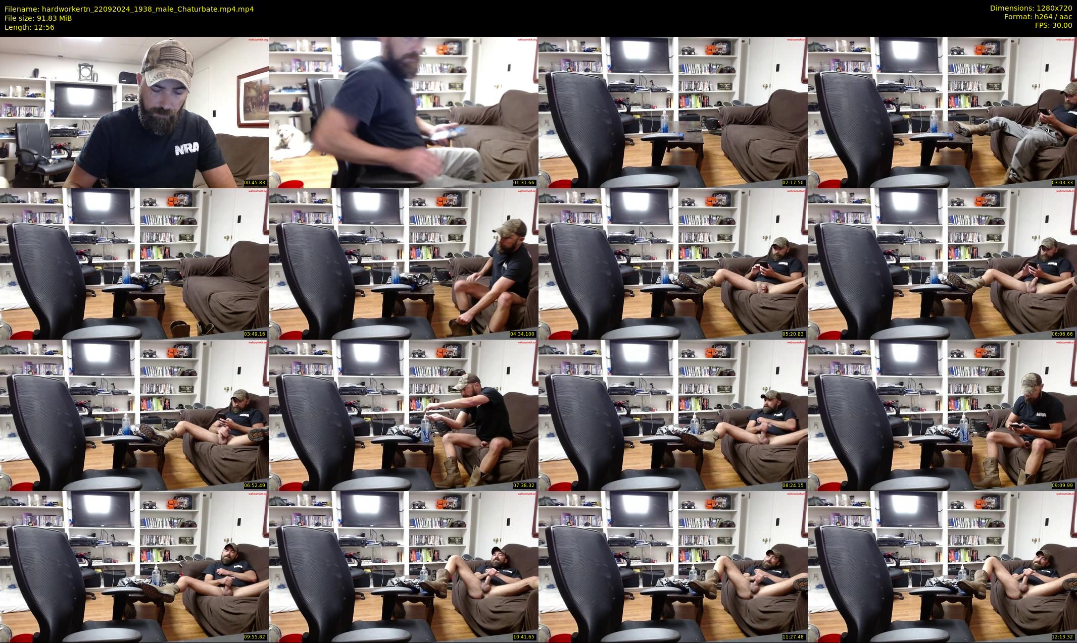 hardworkertn — 13 minute Chaturbate male cam show recording, 720p, Sep 22, 2024