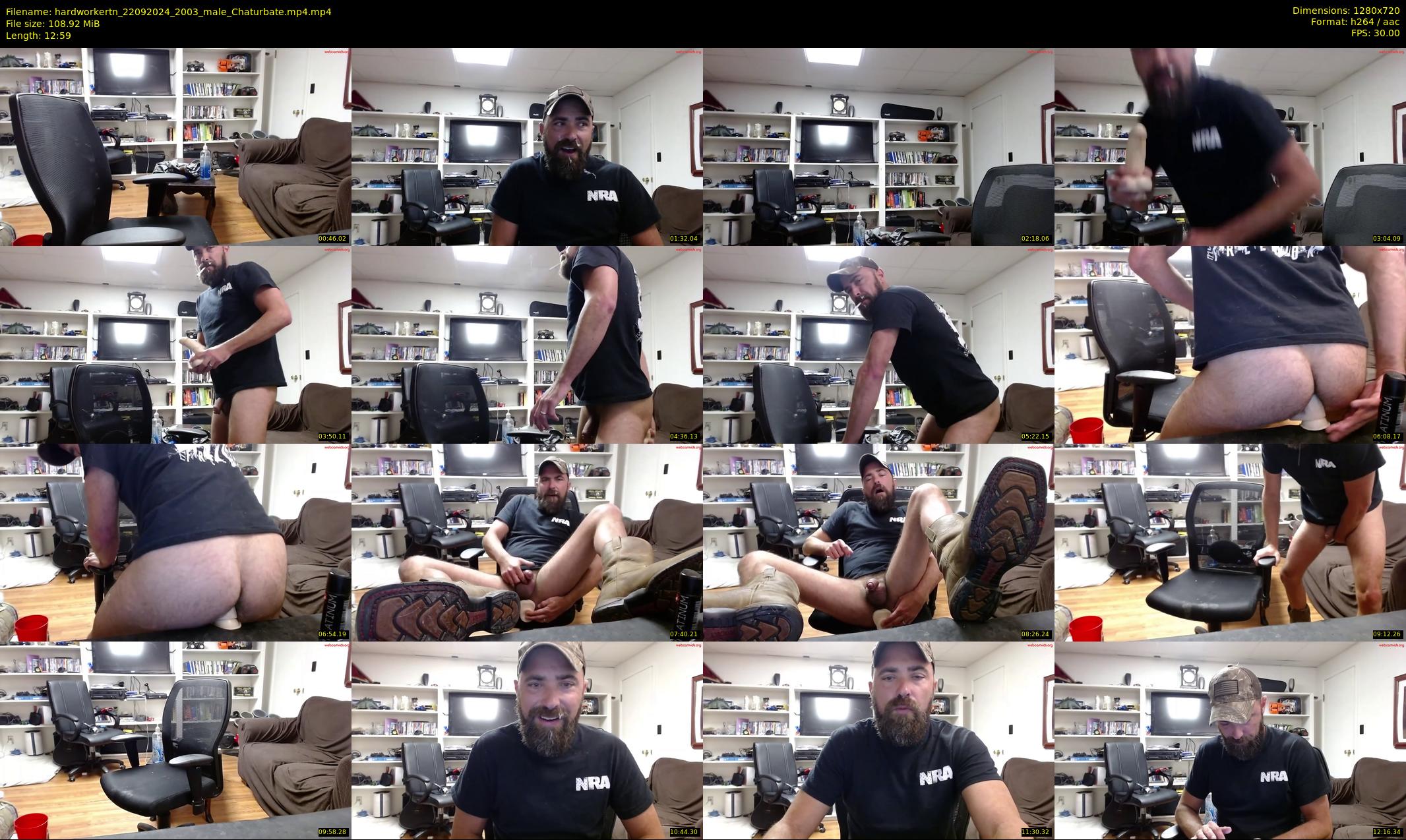 hardworkertn — 13 minute Chaturbate male cam show recording, 720p, Sep 22, 2024