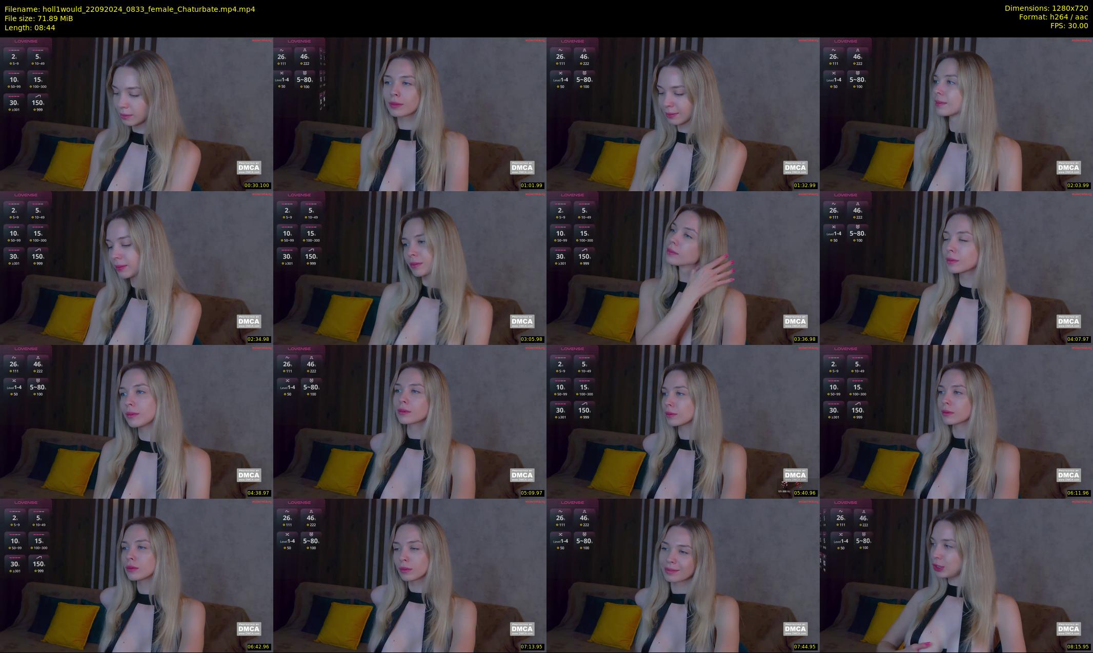 holl1would — 9 minute Chaturbate female cam show recording, 720p, Sep 22, 2024