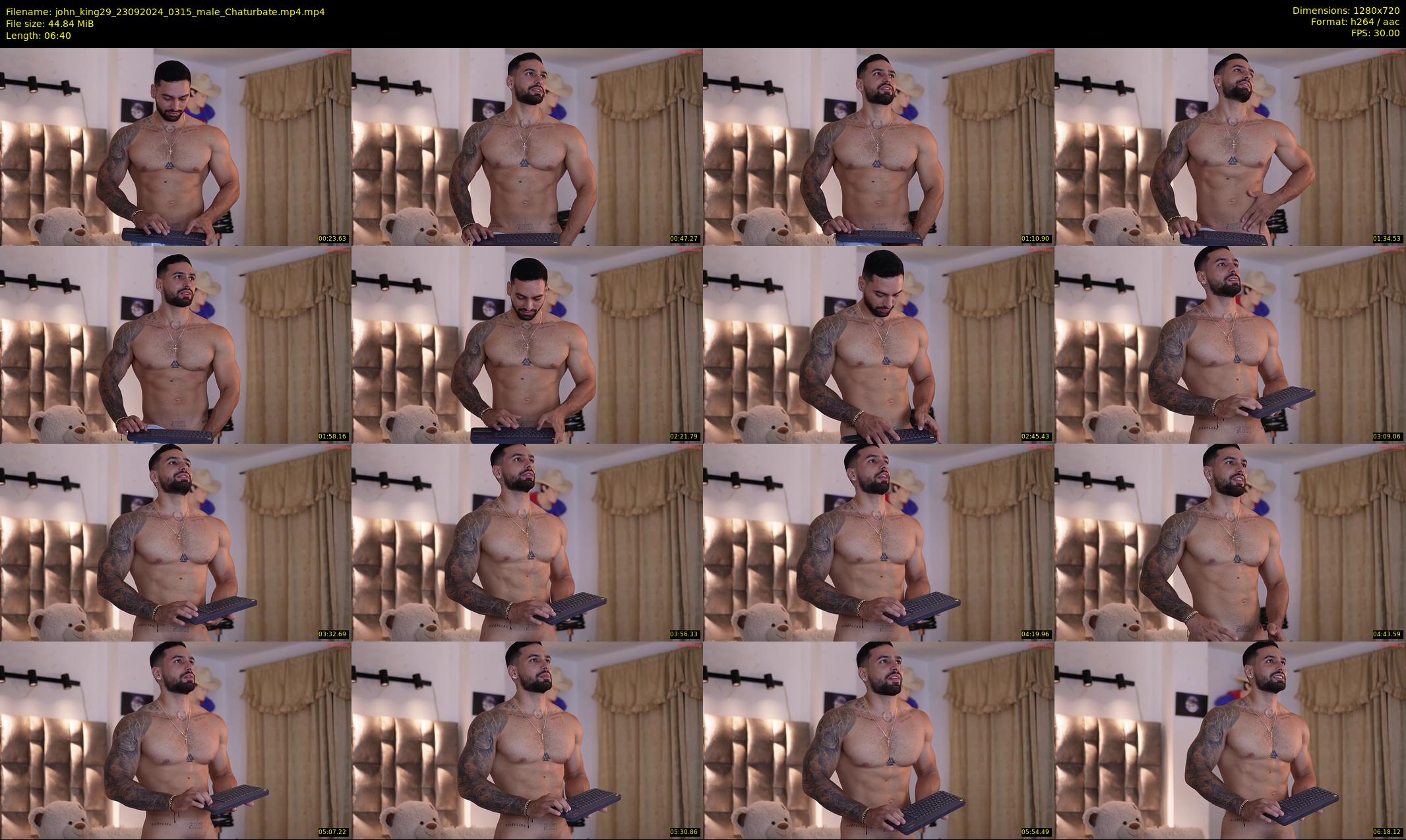 john_king29 — 7 minute Chaturbate male cam show recording, 720p, Sep 23, 2024