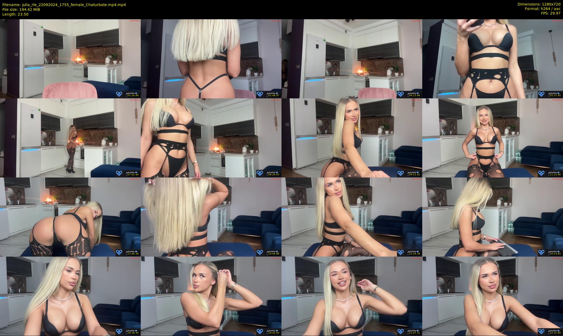 julia_rle — 24 minute Chaturbate female cam show recording, 720p, Sep 22, 2024