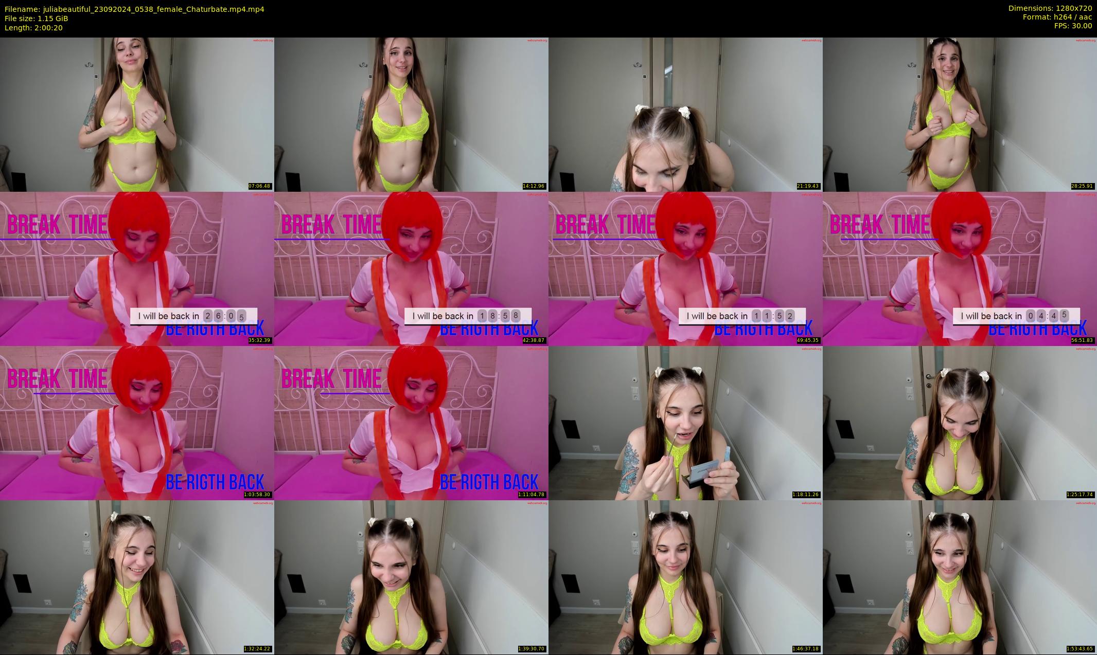 juliabeautiful — 121 minute Chaturbate female cam show recording, 720p, Sep 23, 2024